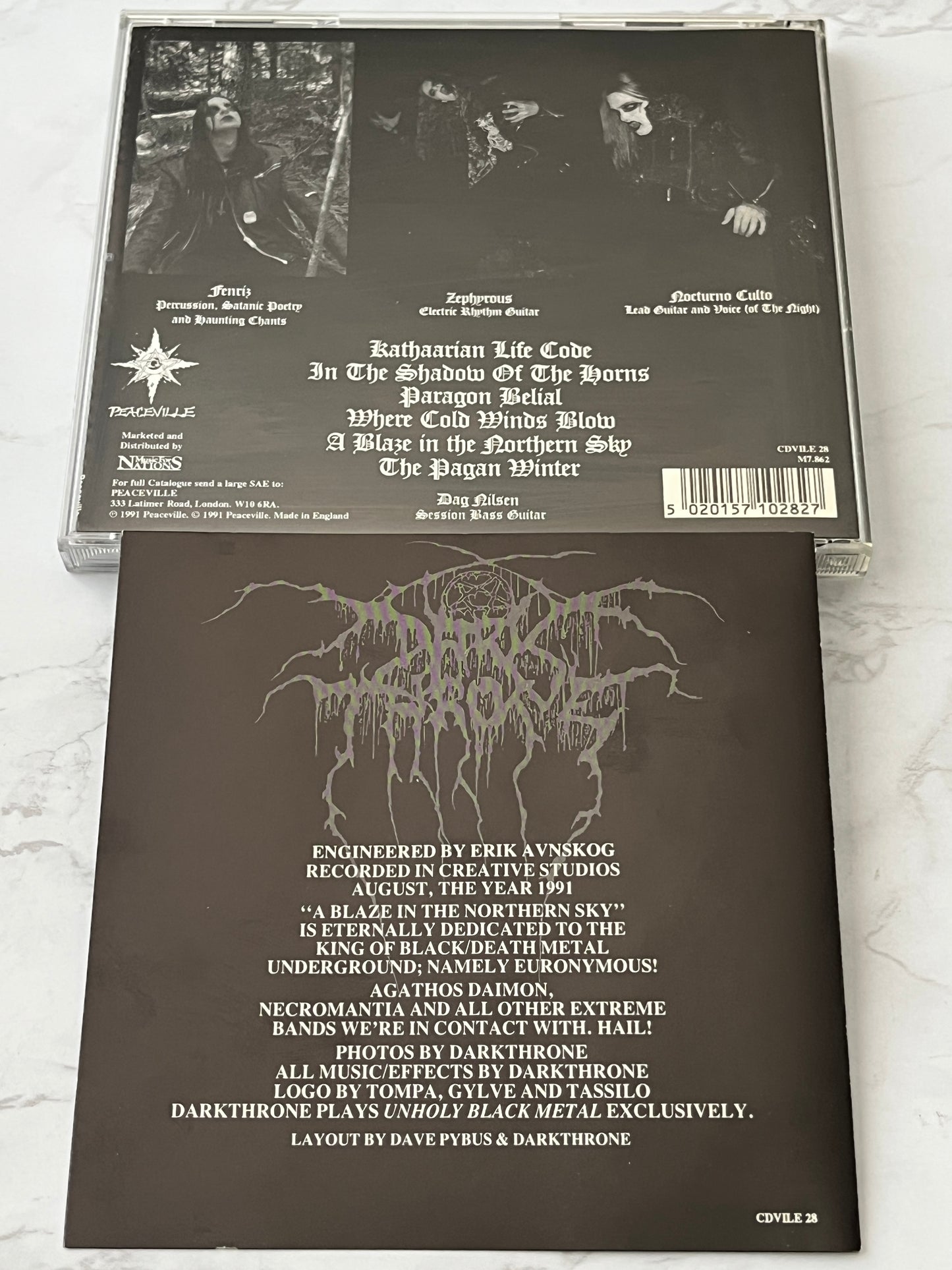 Darkthrone – A Blaze In The Northern Sky (1992) [UK PRESS]