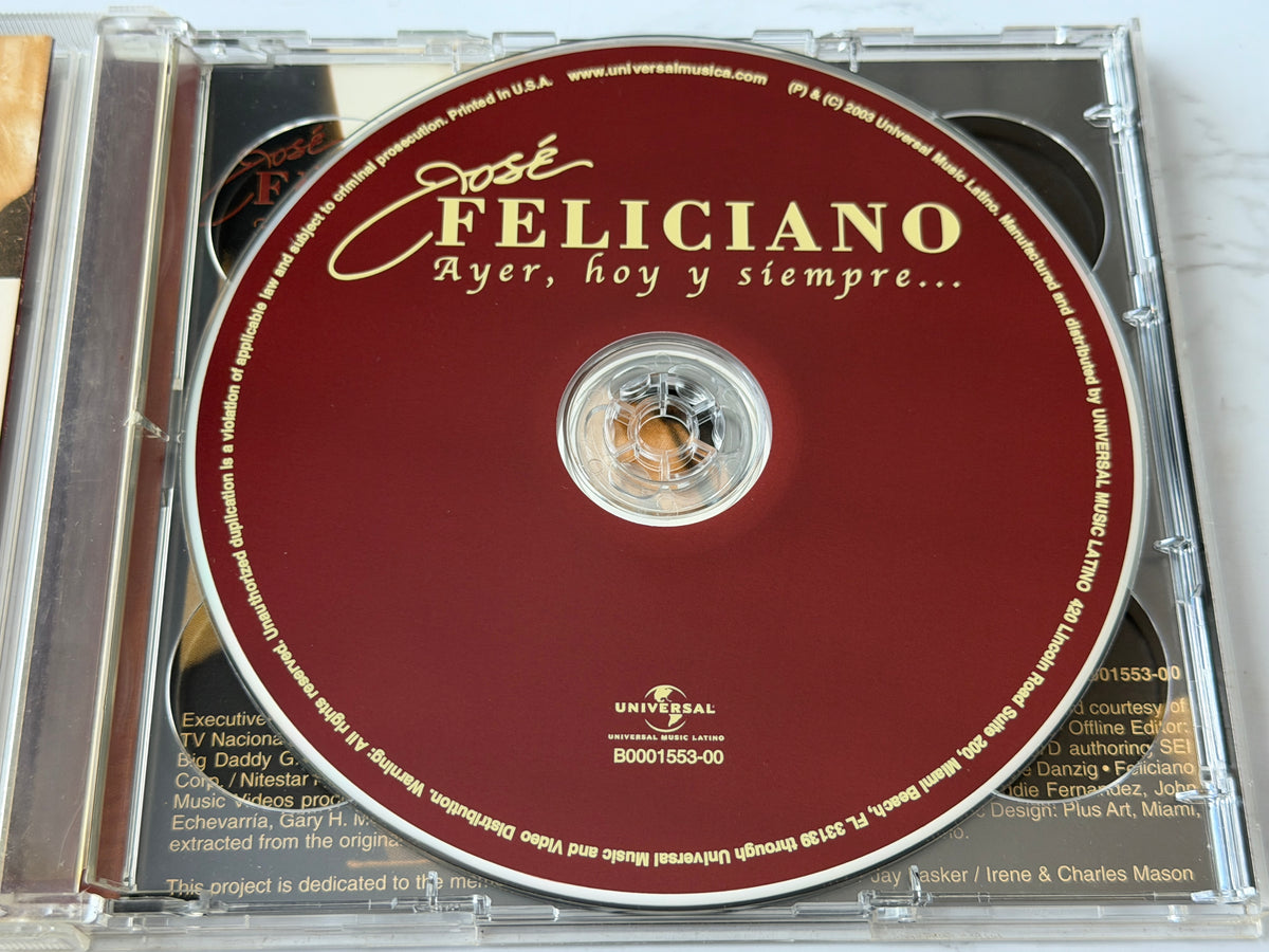 José Feliciano – Ayer, Hoy Y Siempre... (CD + DVD) (2003)