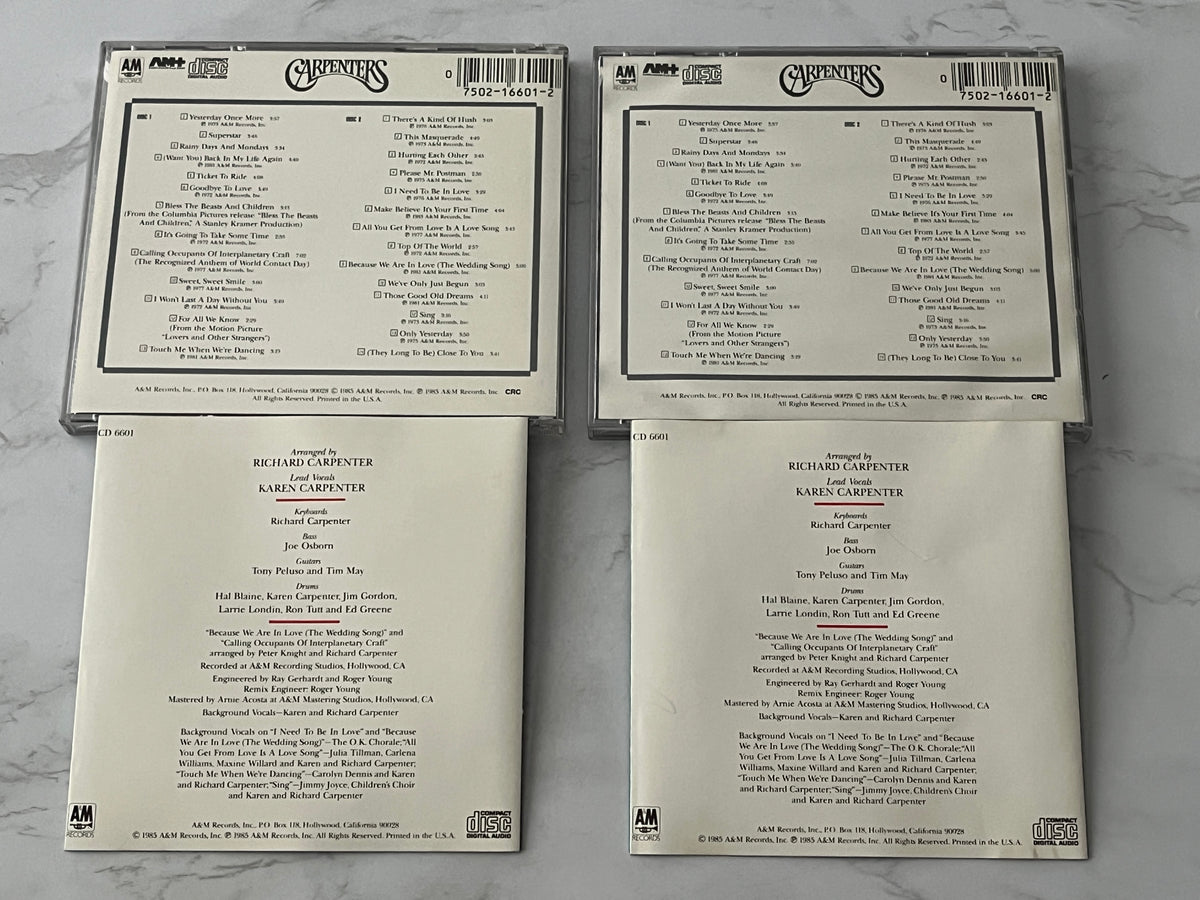 Carpenters – Yesterday Once More (2-CD Set) (1985) [DADC PRESS]