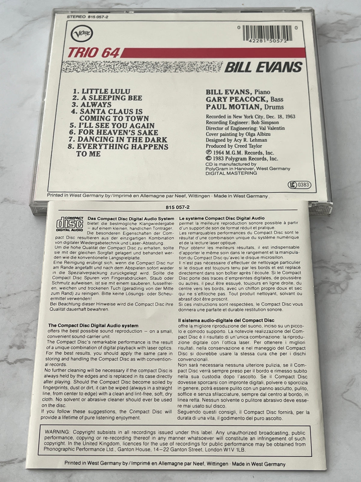 Bill Evans – Trio 64 (1983) [W GERMANY TARGET ERA]