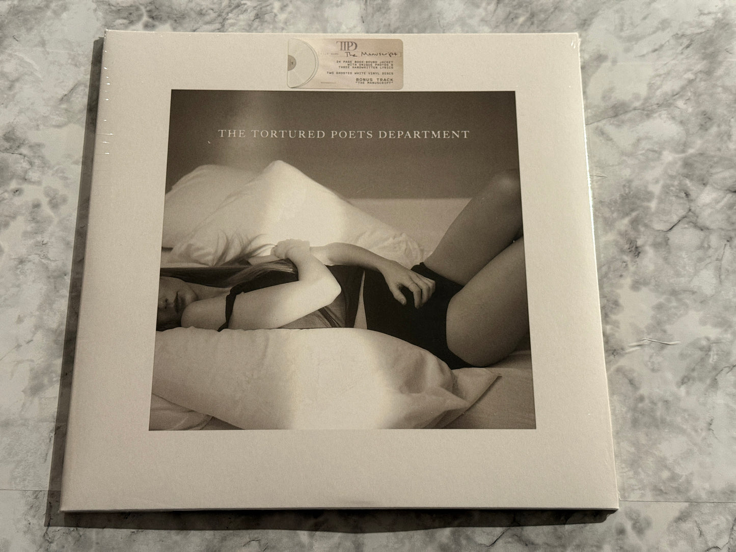 Taylor Swift Tortured Poets Department Manuscript 2 LP SEALED! White Ghost Vinyl