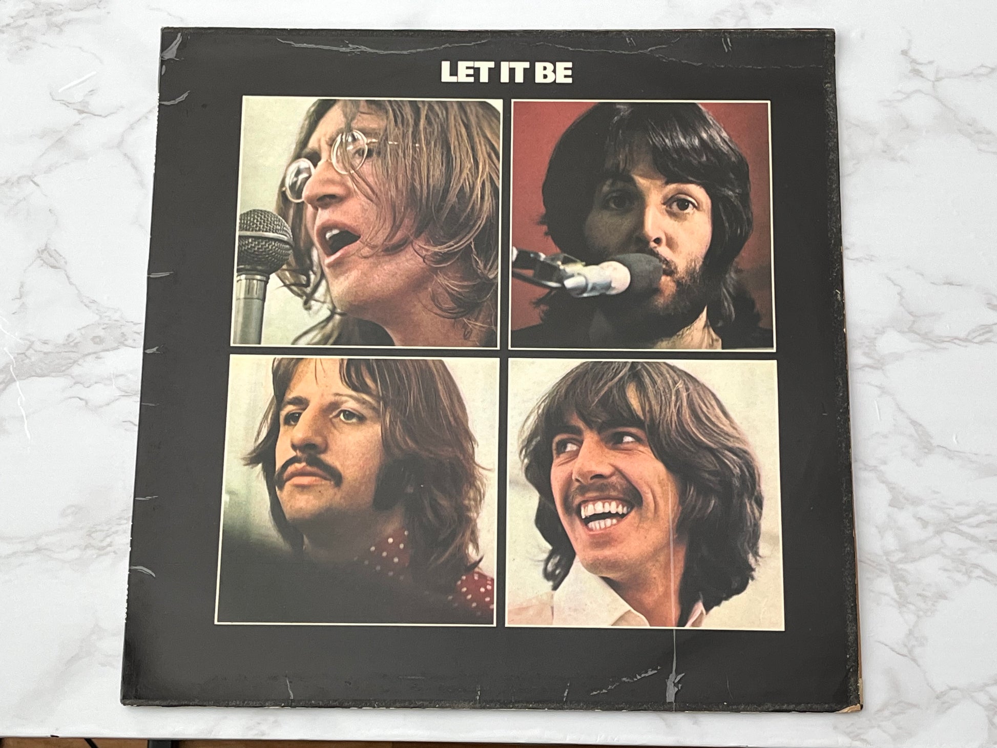 Beatles Let It Be LP ORIGINAL 1978 UK WHITE VINYL Apple PCS 7096 Matrix YEX-773