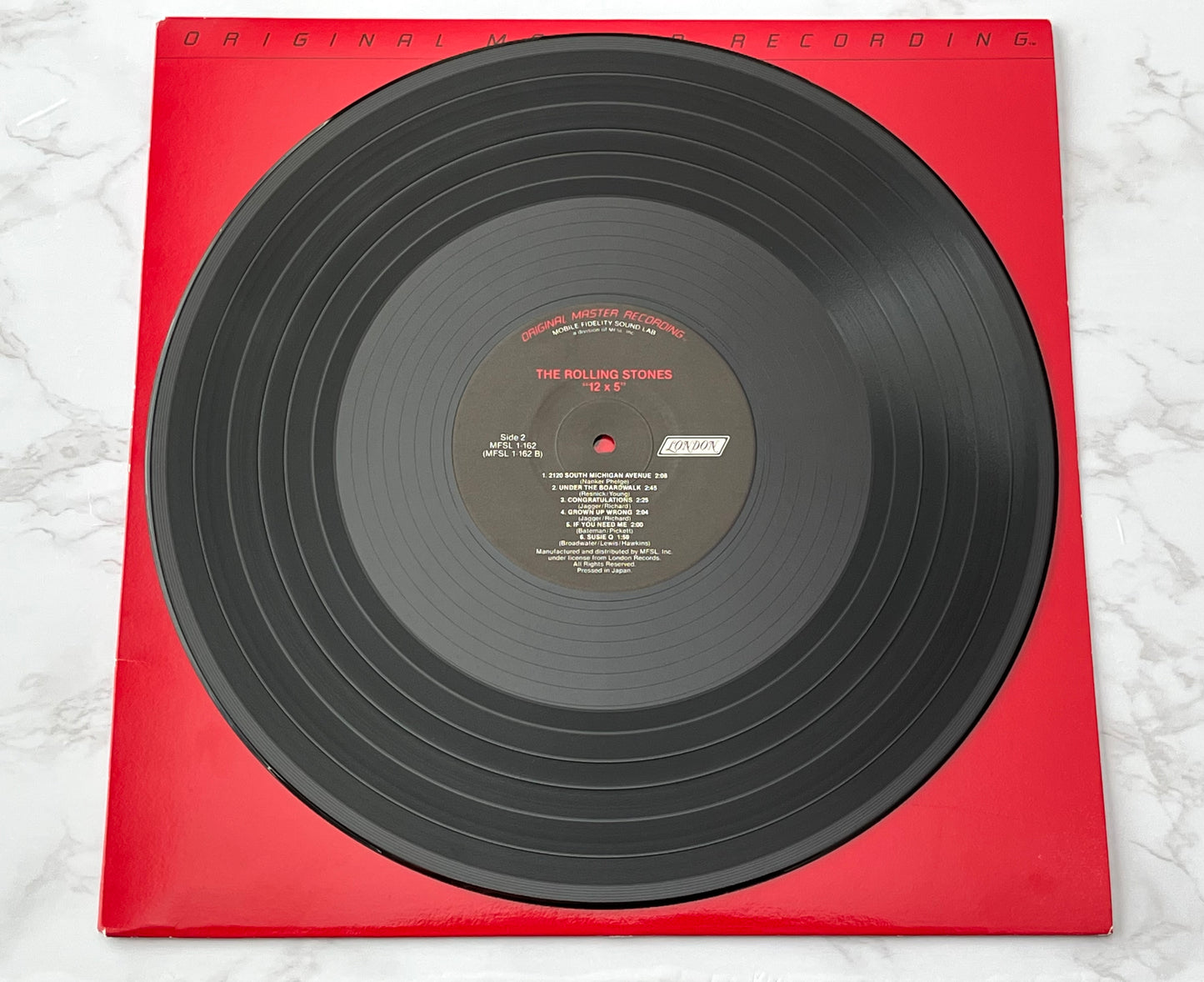 Rolling Stones 12 x 5 LP 1984 Mobile Fidelity Sound Lab MFSL 1-162 MADE IN JAPAN