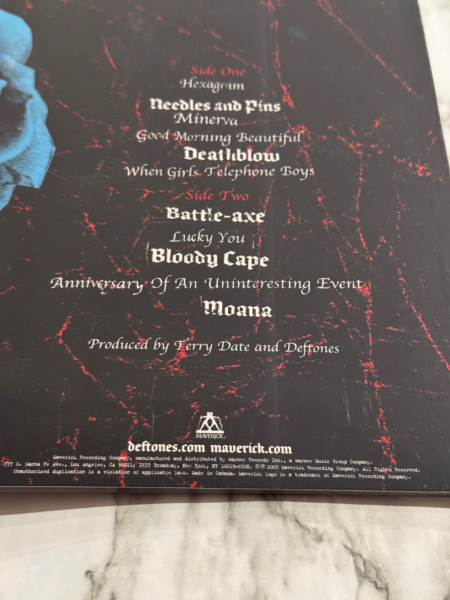 Deftones Deftones LP SEALED! 2023 Translucent Ruby Maverick w/Hype Sticker