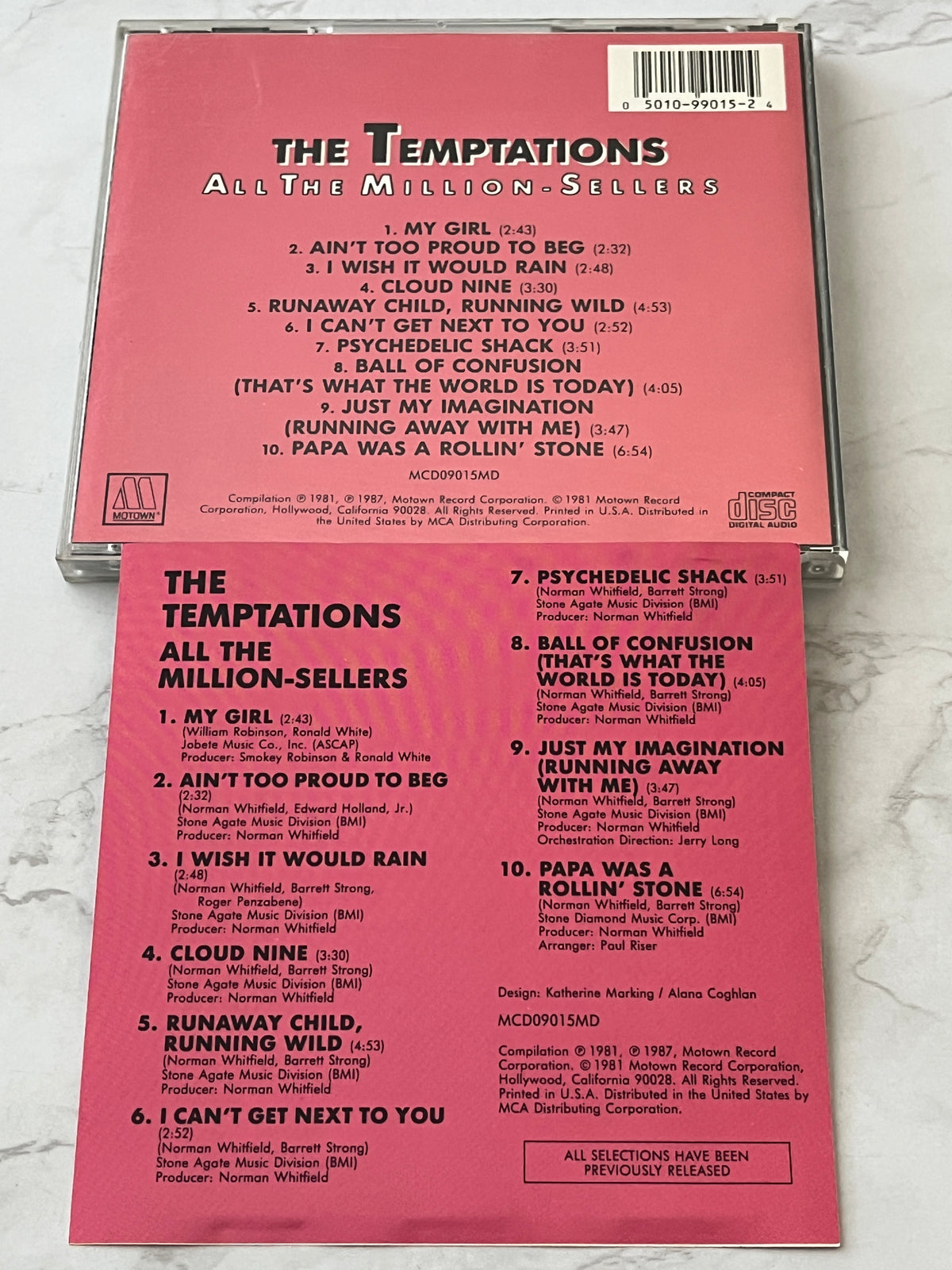 The Temptations – All The Million-Sellers (1987) [JAPAN TARGET ERA]