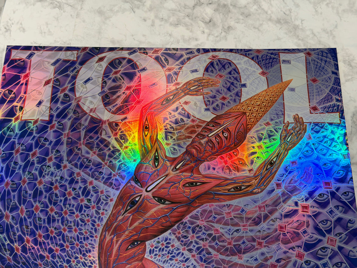 TOOL Concert Poster Philadelphia PA 2/20/2022 Alex Grey Foil Low Number 28/880