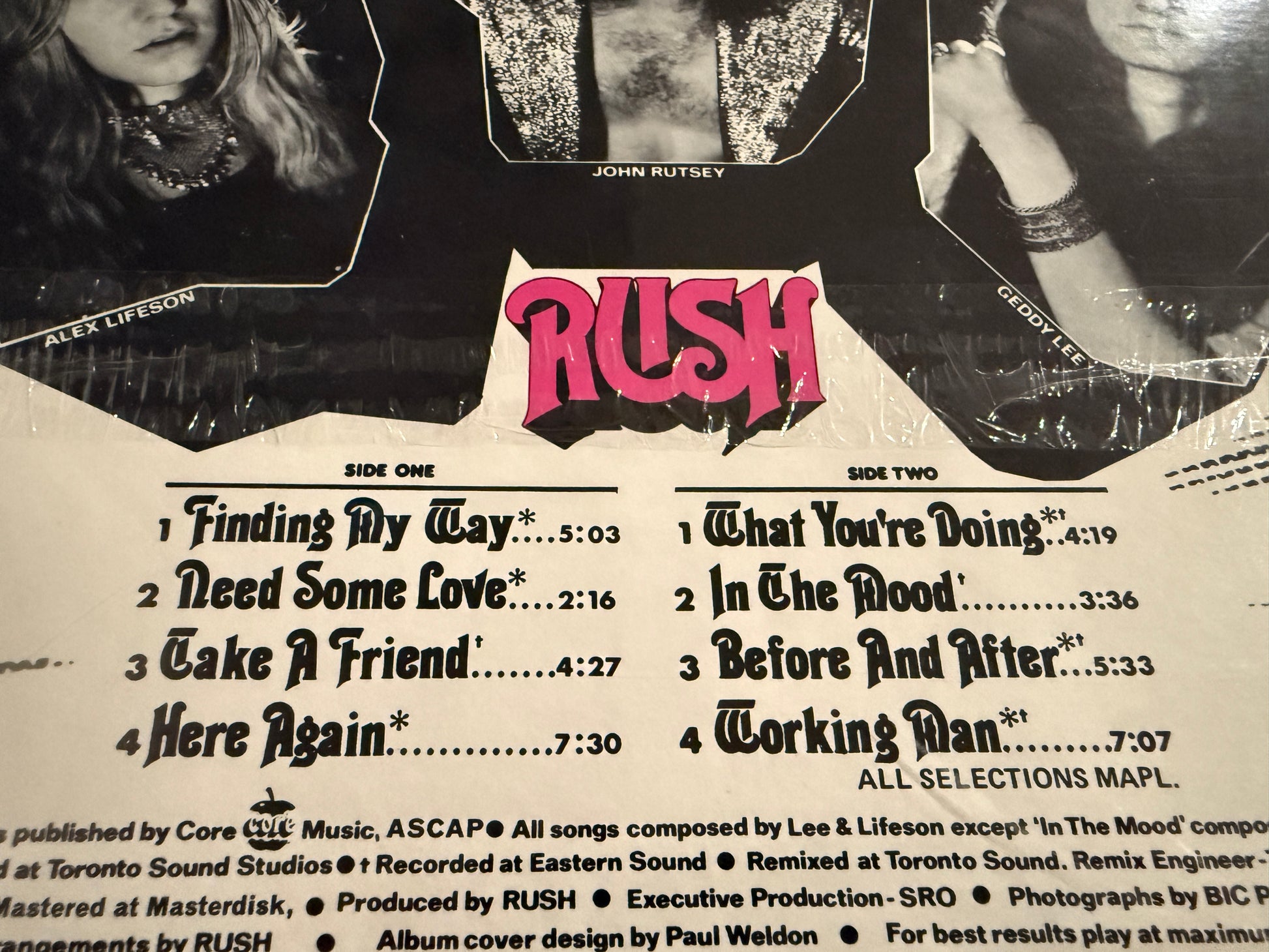 Rush Self-Titled Debut LP 1974 SEALED! USA Press No Barcode Mercury SRM-1-1011