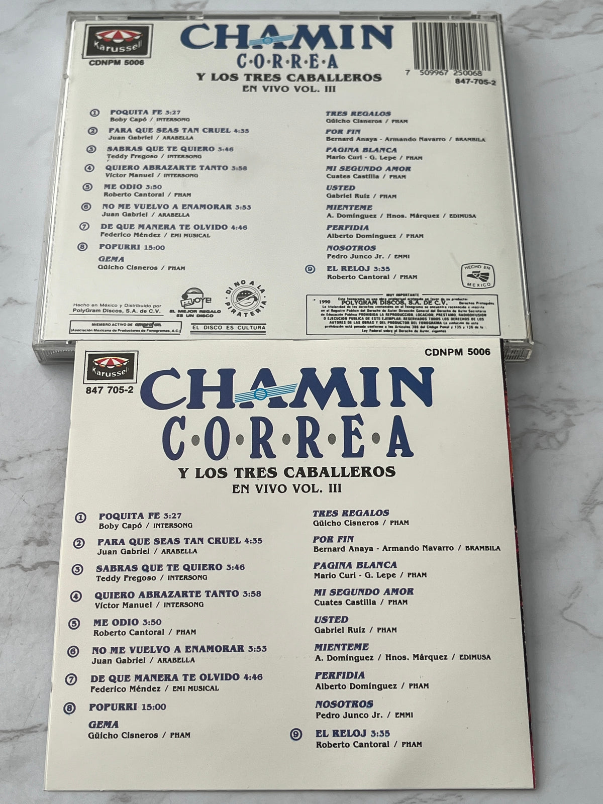 Chamin Correa y Los Tres Caballeros – En Vivo Vol. III (1990)