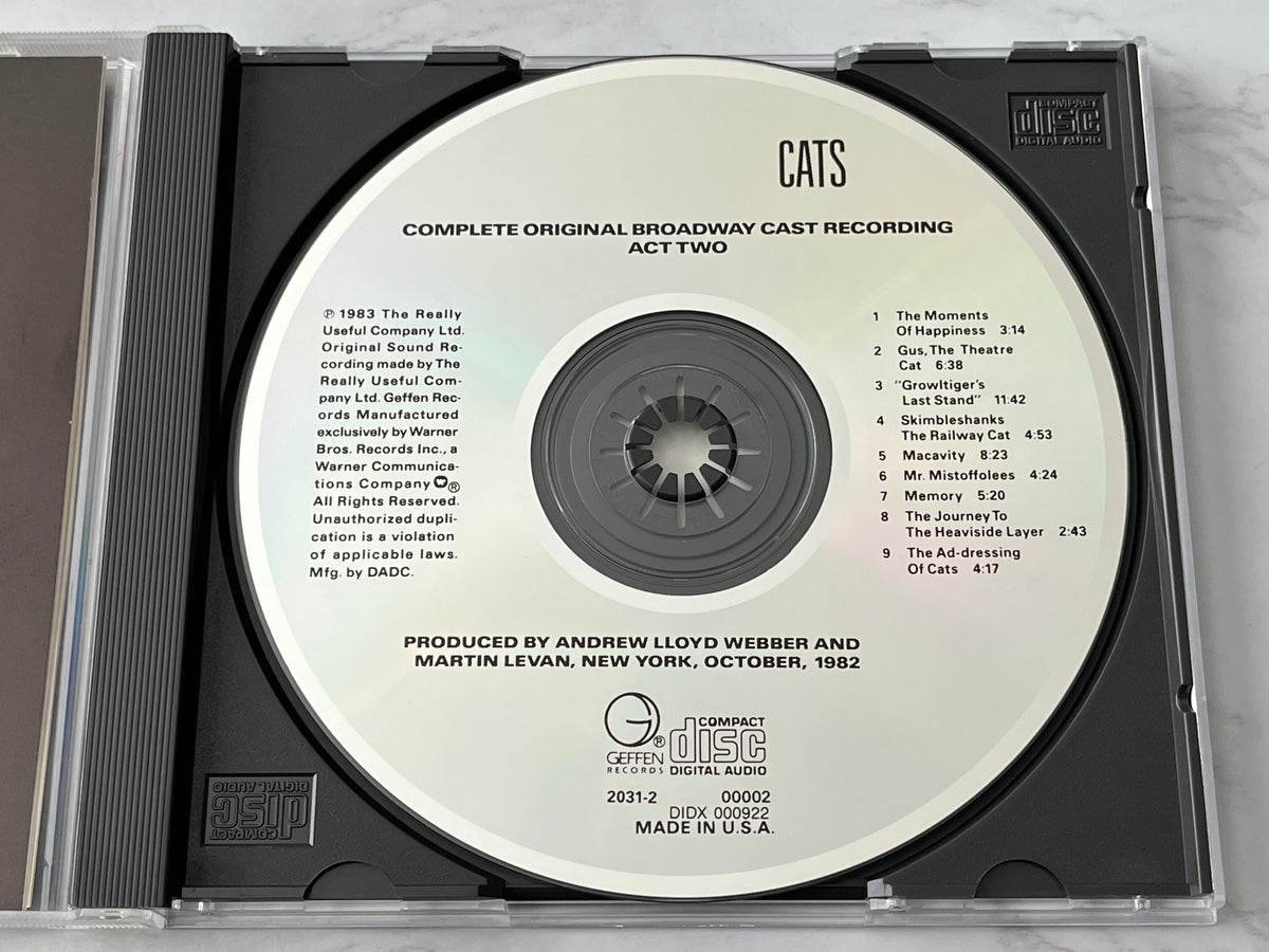 Andrew Lloyd Webber – Cats: Complete Original Broadway Cast Recording (2-CD Set) [DADC PRESS]
