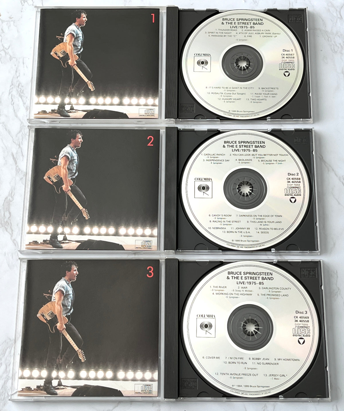 Bruce Springsteen & The E Street Band – Live/1975-85 (3-CD Set) (1986) [DADC PRESS]