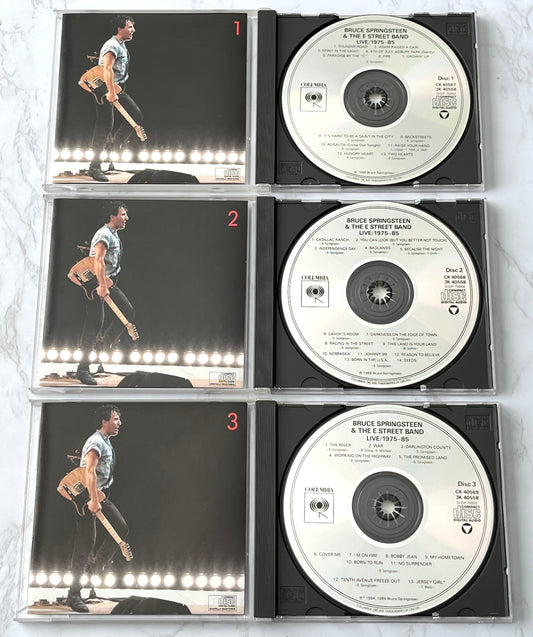 Bruce Springsteen & The E Street Band – Live/1975-85 (3-CD Set) (1986) [DADC PRESS]