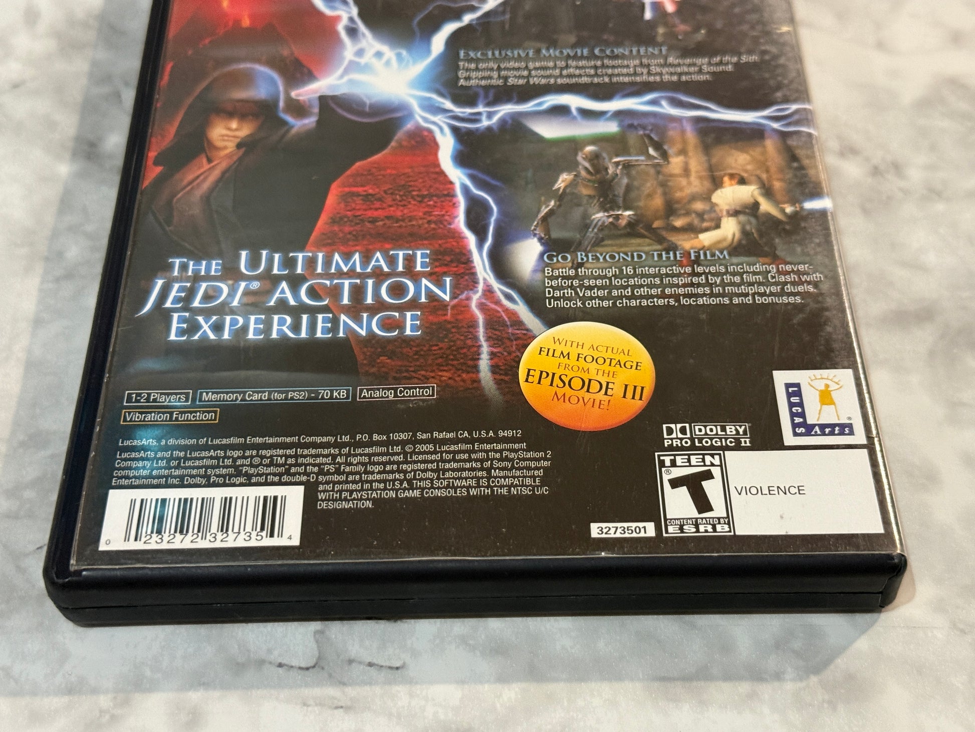 Star Wars Episode III Revenge Of The Sith PS2 CIB Complete w/Manual LucasArts