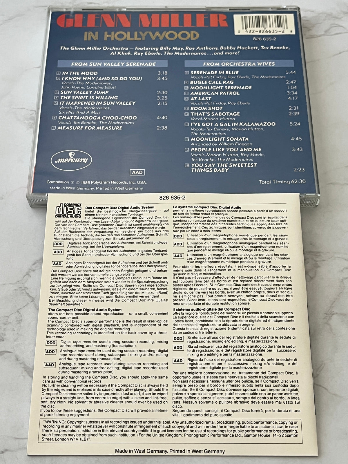 Glenn Miller – In Hollywood (1986) [W GERMANY TARGET ERA]