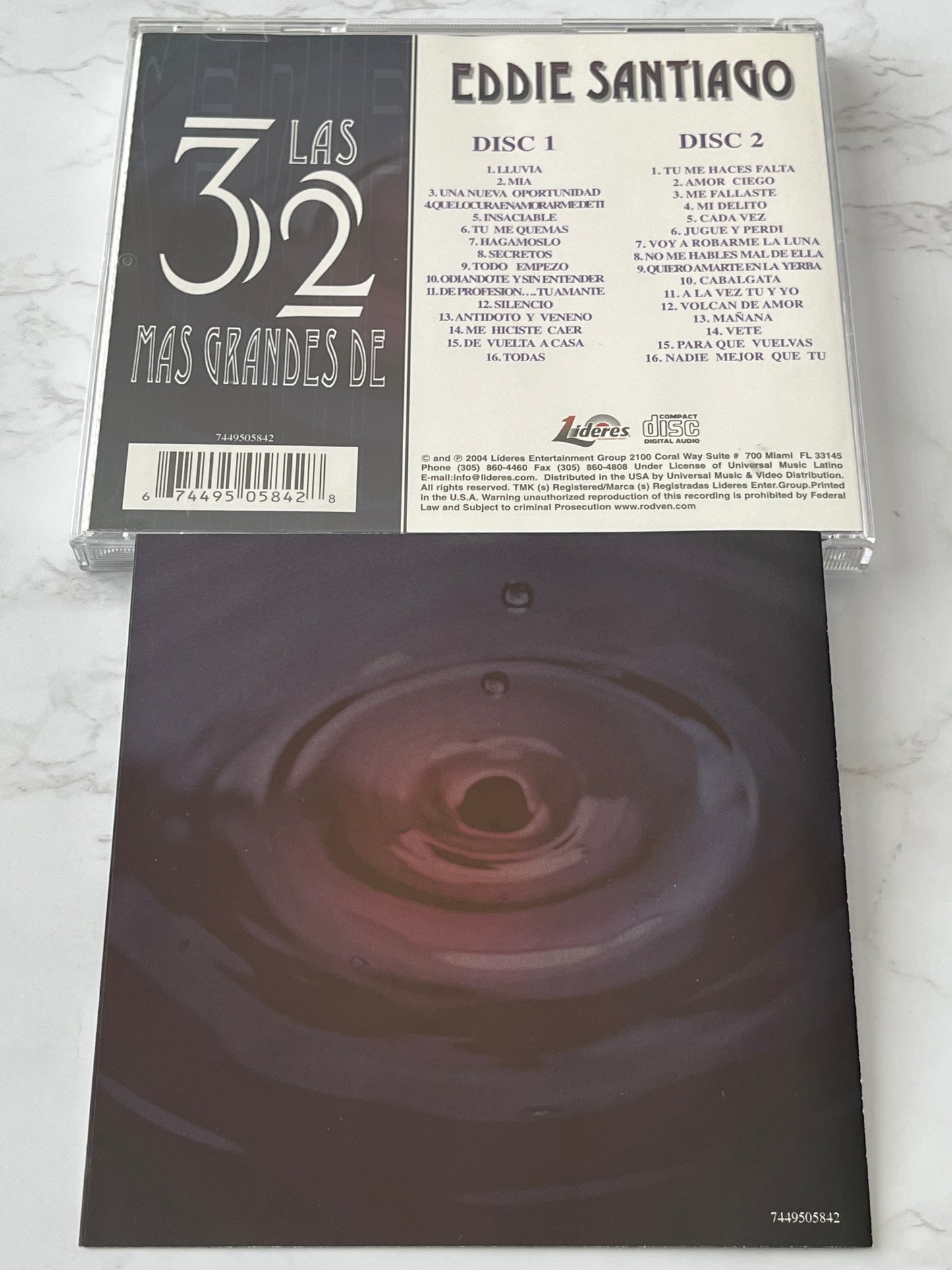 Eddie Santiago – Las 32 Más Grandes de Eddie Santiago (2-CD Set) (2004)