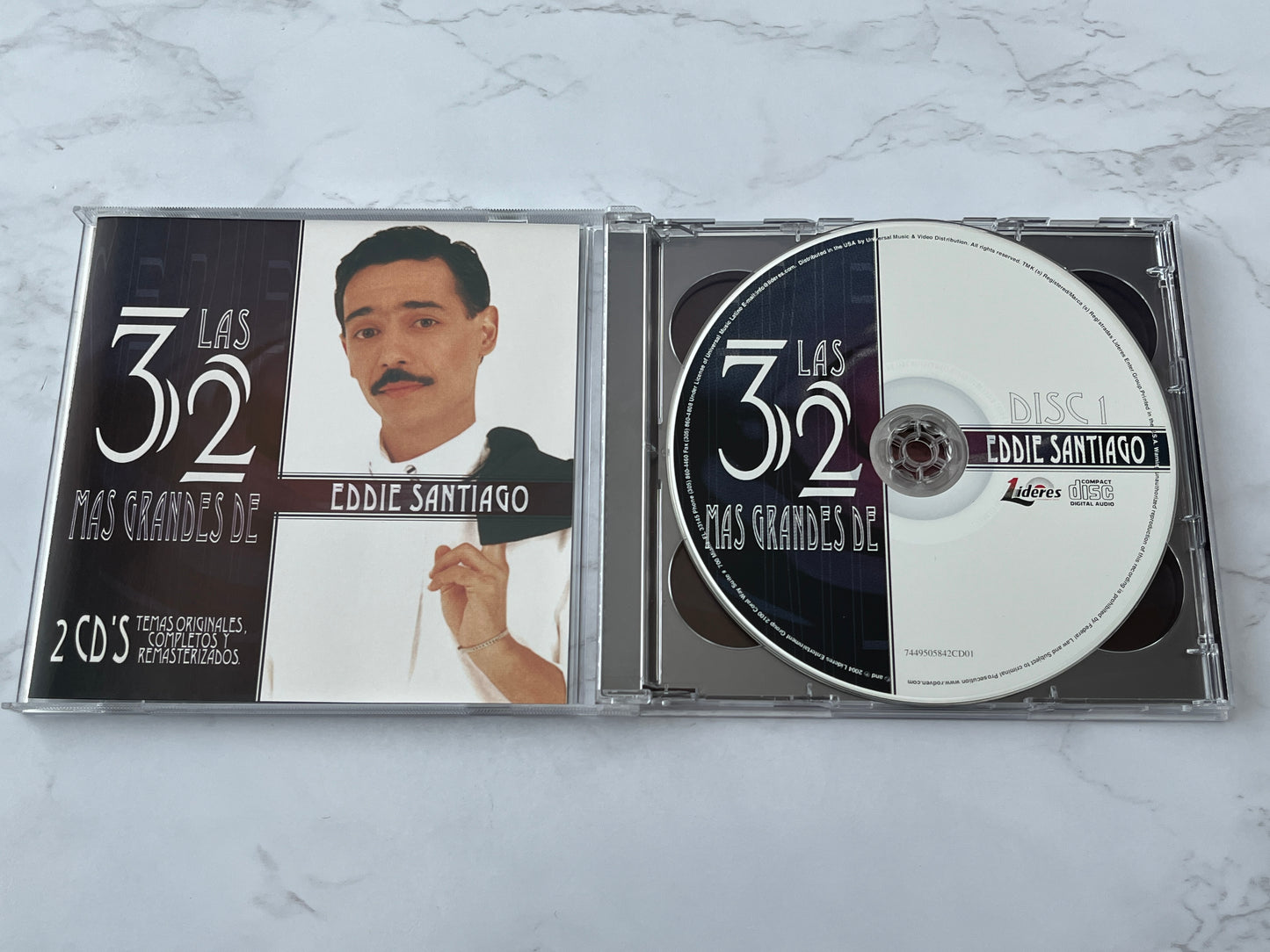 Eddie Santiago – Las 32 Más Grandes de Eddie Santiago (2-CD Set) (2004)