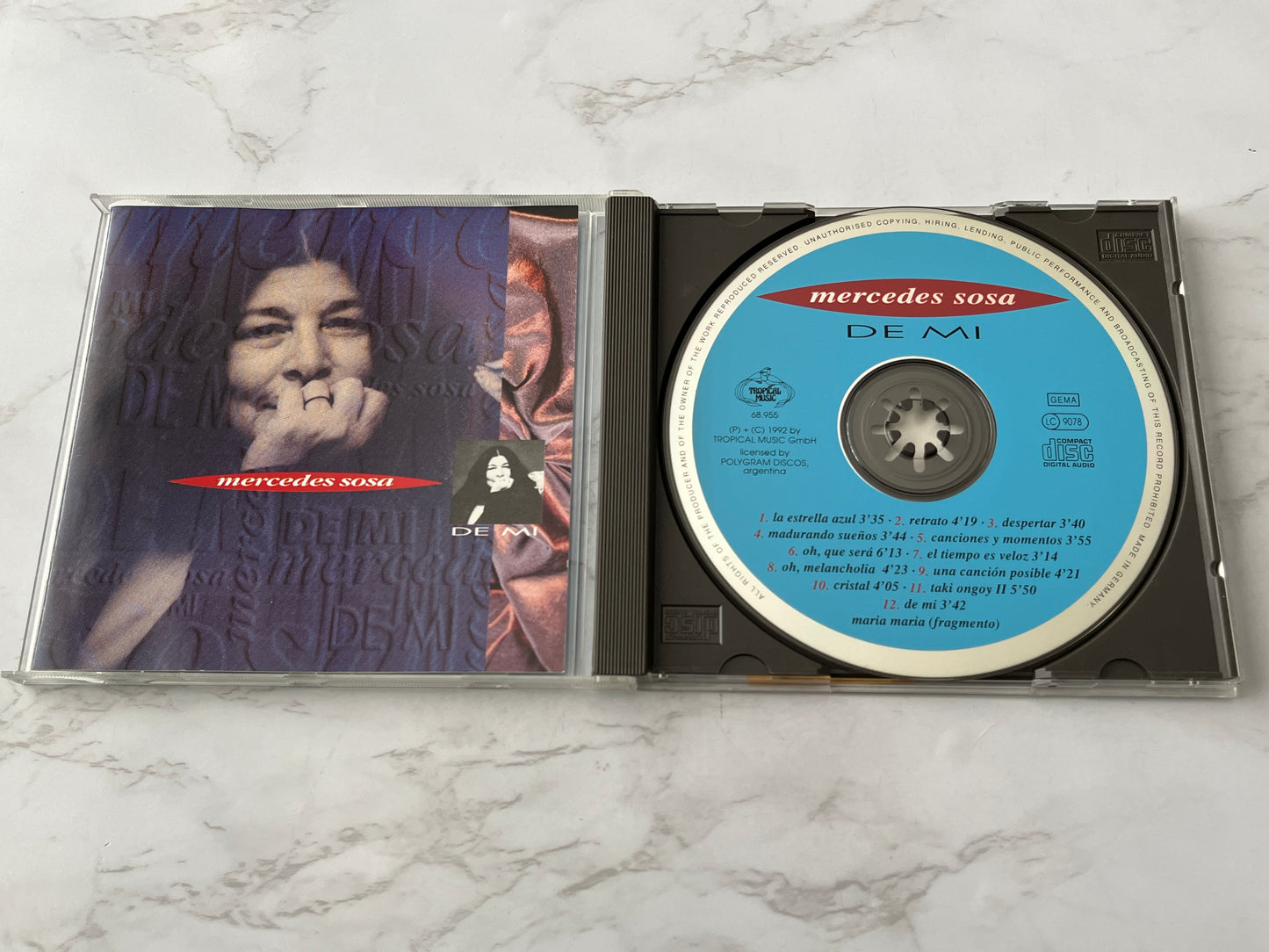 Mercedes Sosa – De Mi (1992) [GERMAN PRESS]