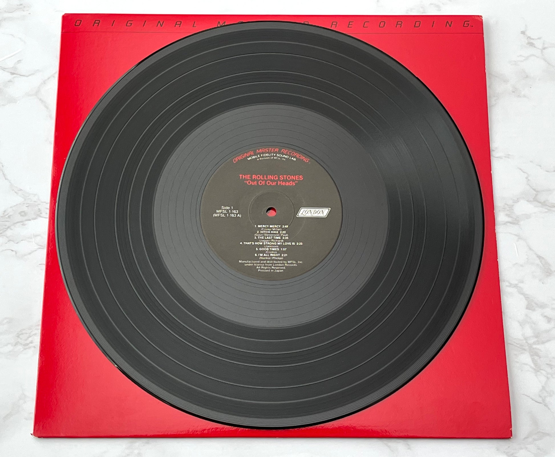 Rolling Stones Out Of Our Heads LP 1984 Mobile Fidelity MFSL 1-163 MADE IN JAPAN