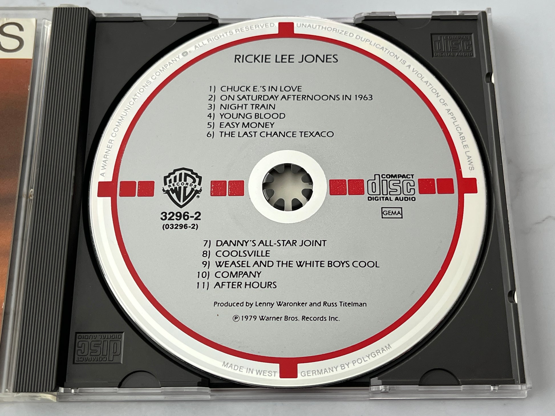 Rickie Lee Jones – Rickie Lee Jones (1979) [W GERMANY TARGET]