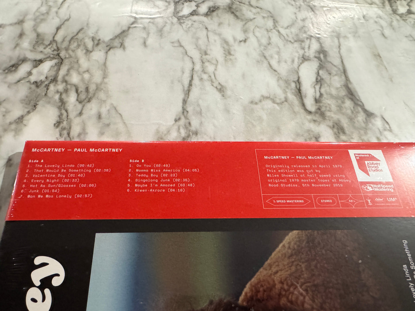 Paul McCartney – McCartney LP 2020 RSD Half-Speed SEALED Capitol/UMe 0846472