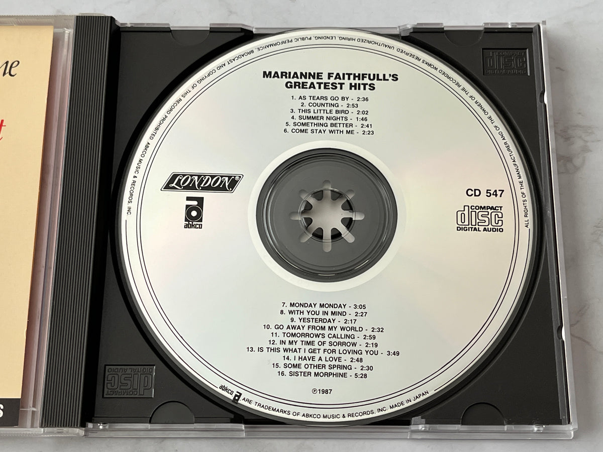 Marianne Faithfull – Marianne Faithfull's Greatest Hits (1987) [JAPAN TARGET ERA]