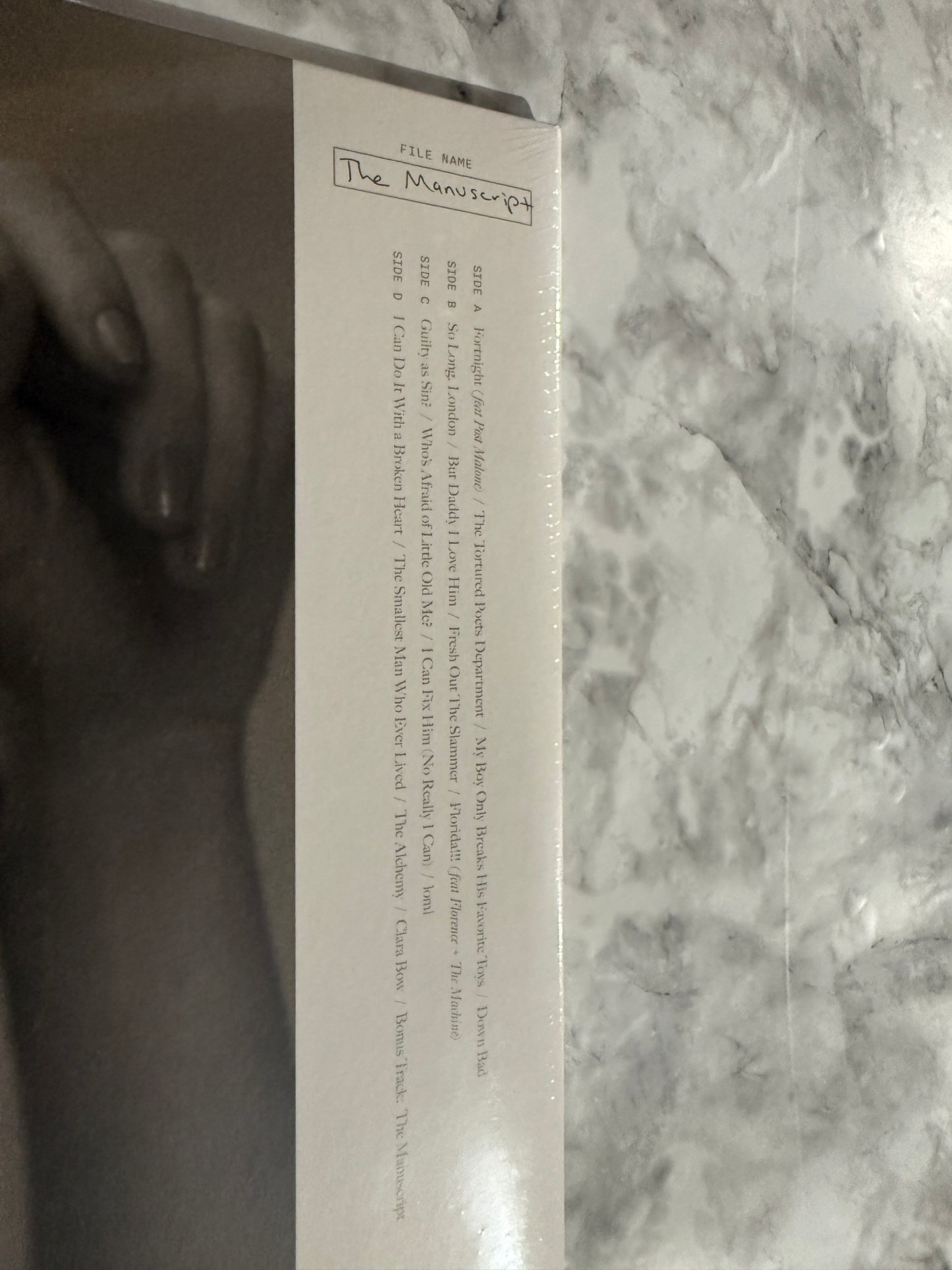 Taylor Swift Tortured Poets Department Manuscript 2 LP SEALED! White Ghost Vinyl