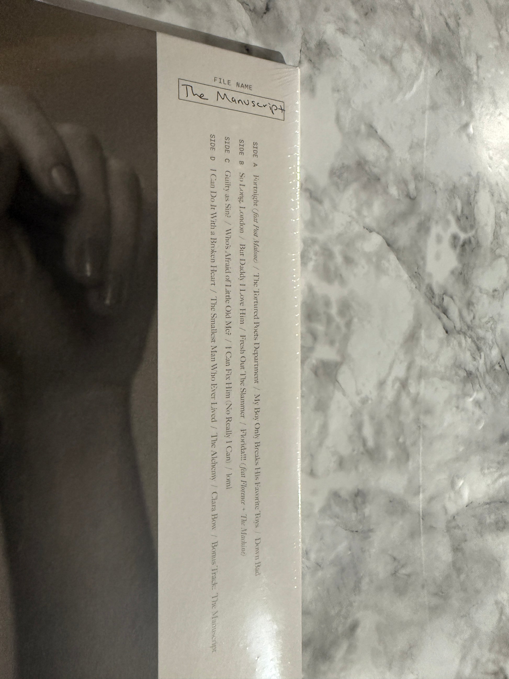 Taylor Swift Tortured Poets Department Manuscript 2 LP SEALED! White Ghost Vinyl