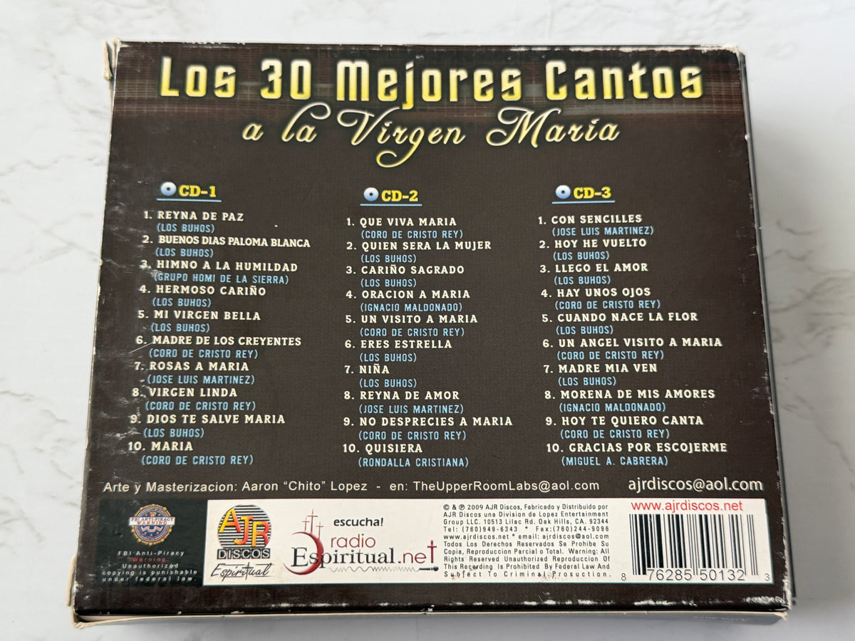 Los 30 Mejores Cantos A La Virgen Maria - Edicion Especial (3-CD Set) (2009)