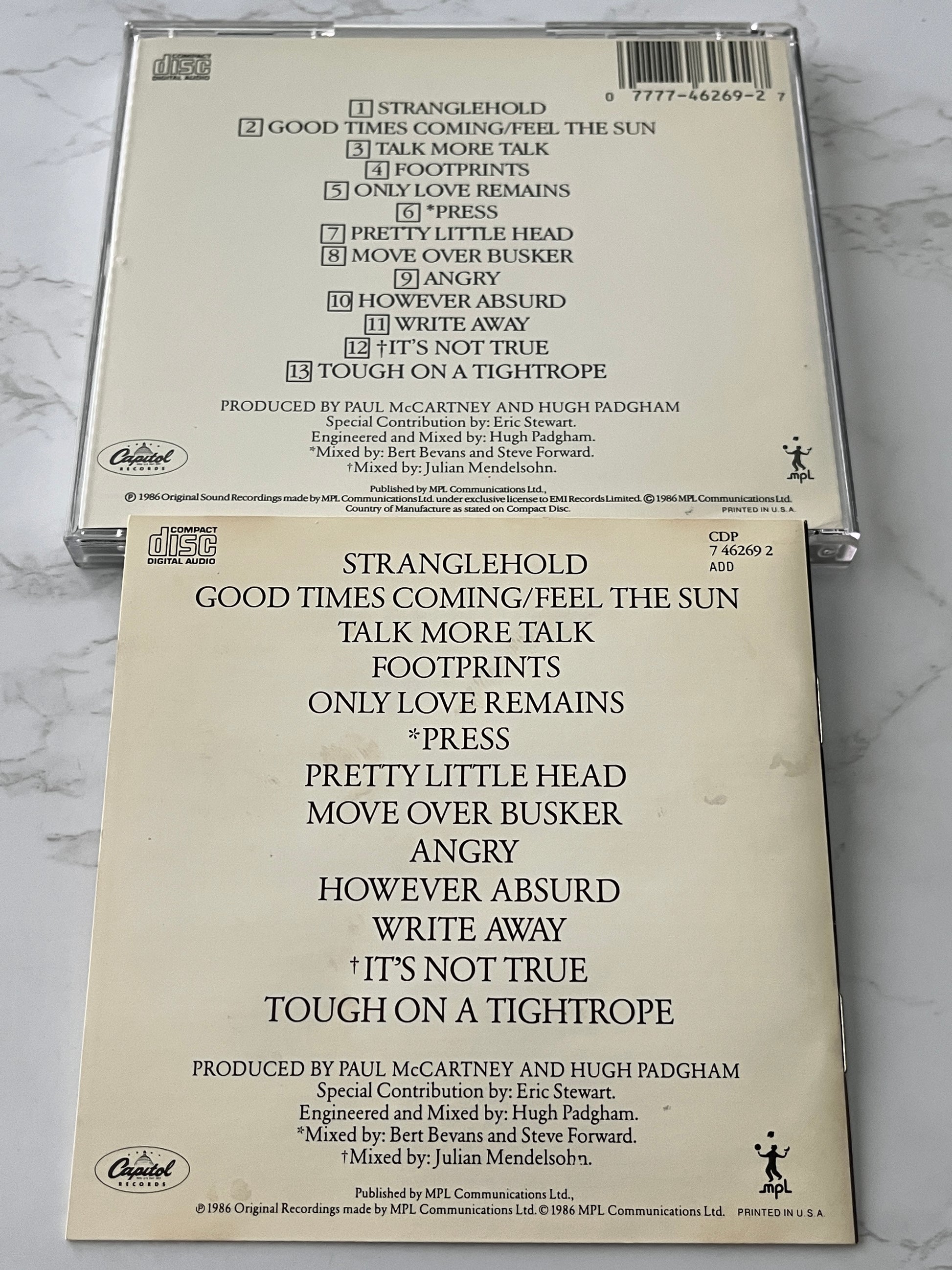 Paul McCartney – Press to Play (1986) [JAPAN TARGET ERA]