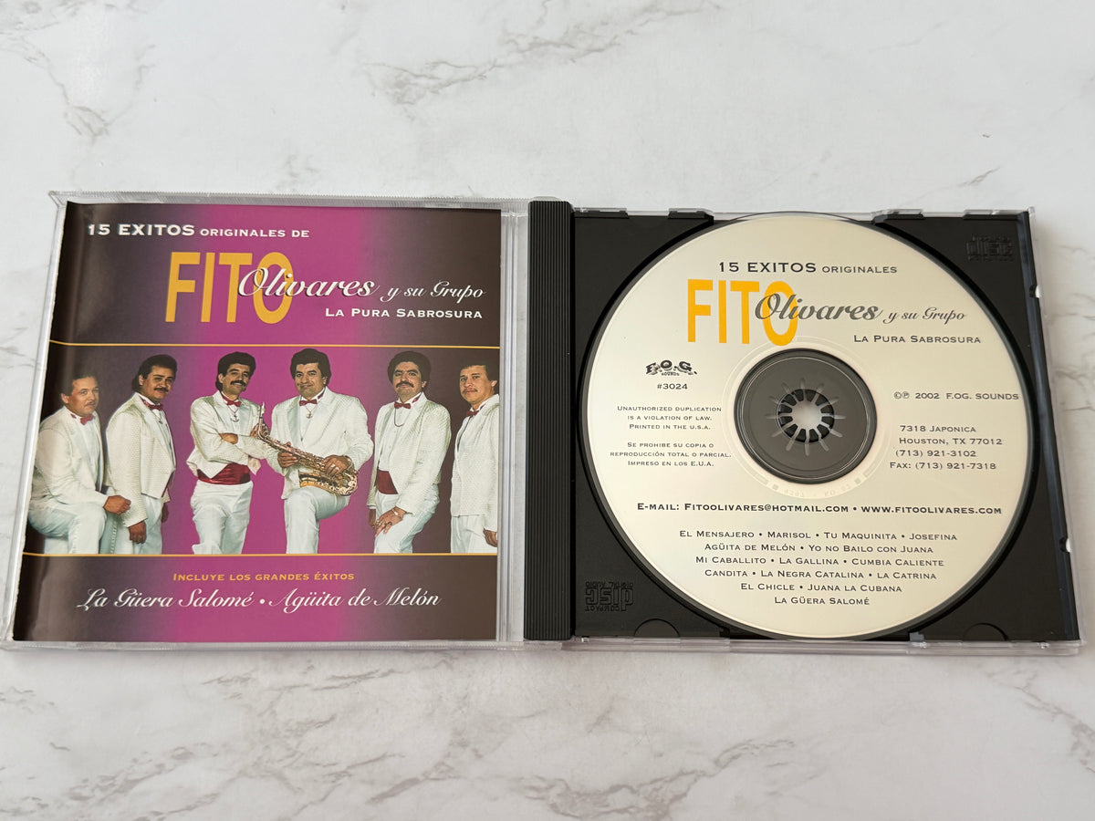 Fito Olivares Y Su Grupo – La Pura Sabrosura — 15 Éxitos Originales (2002)