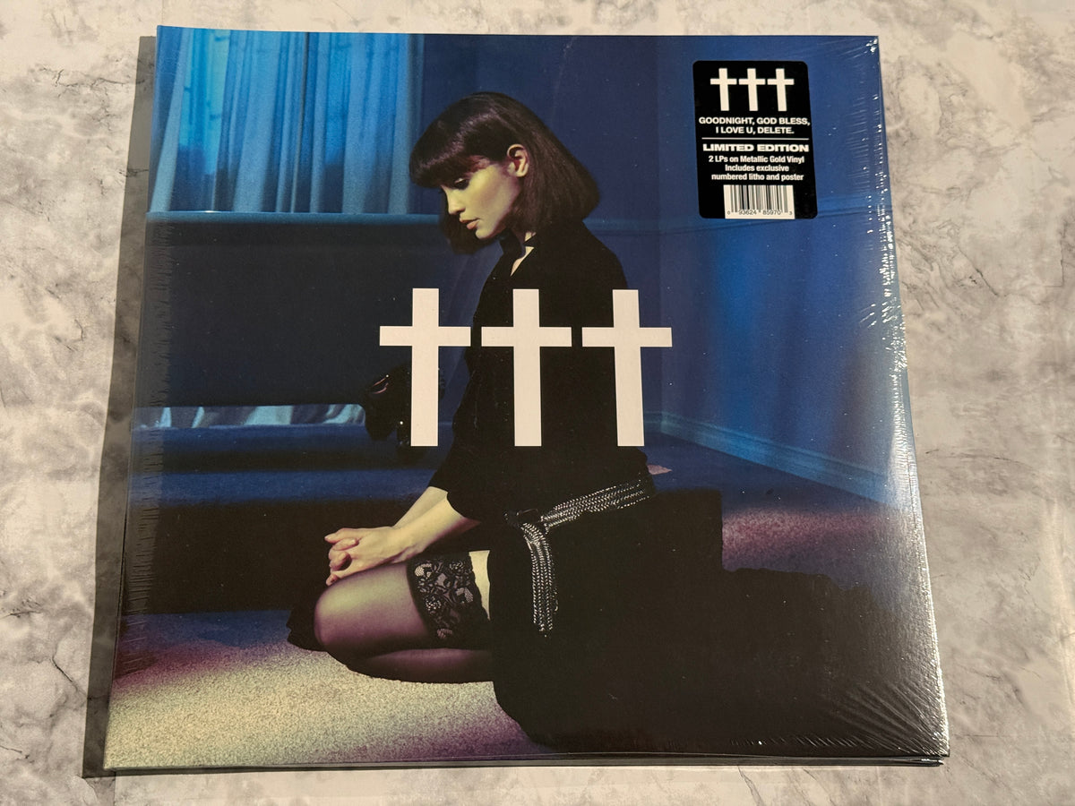 Crosses Goodnight God Bless 2 LP SEALED! METALLIC GOLD VINYL Numbered Litho RARE