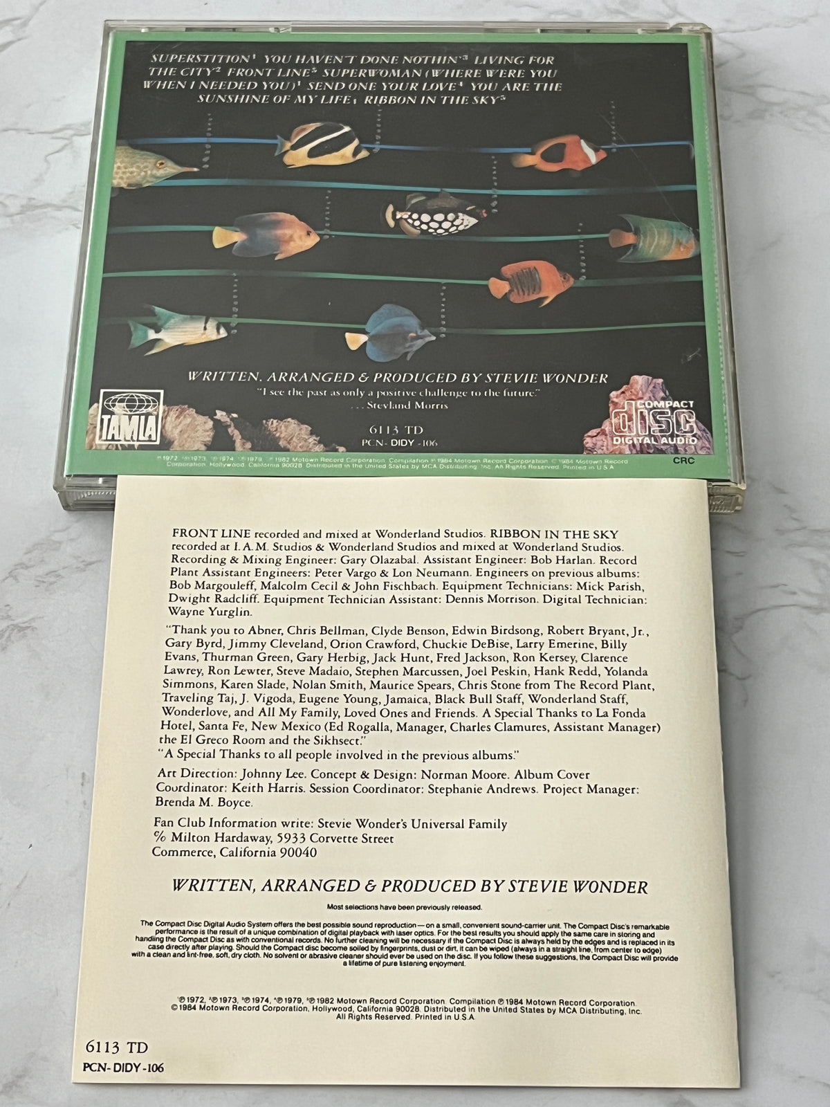 Stevie Wonder – Original Musiquarium I, Volume I (1984) [DADC PRESS]