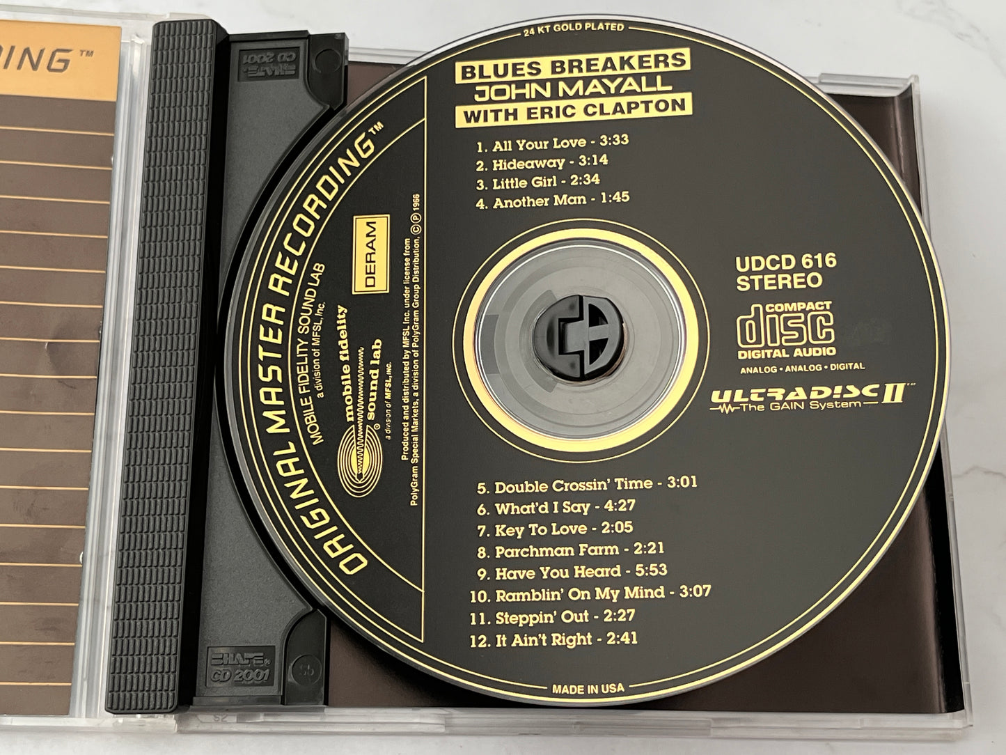 John Mayall's Bluesbreakers with Eric Clapton – Blues Breakers (MFSL 24KT Gold Ultradisc II) (MFSL) (1966)