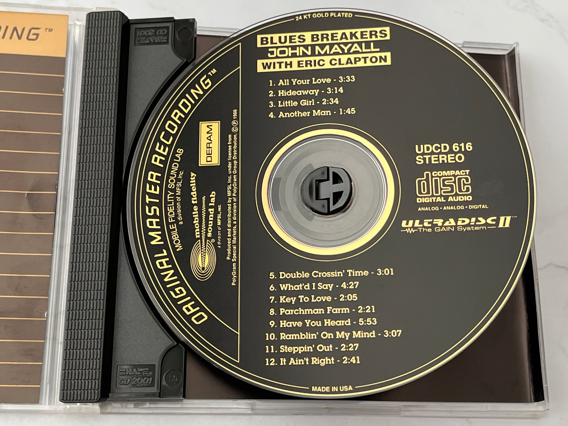 John Mayall's Bluesbreakers with Eric Clapton – Blues Breakers (MFSL 24KT Gold Ultradisc II) (MFSL) (1966)