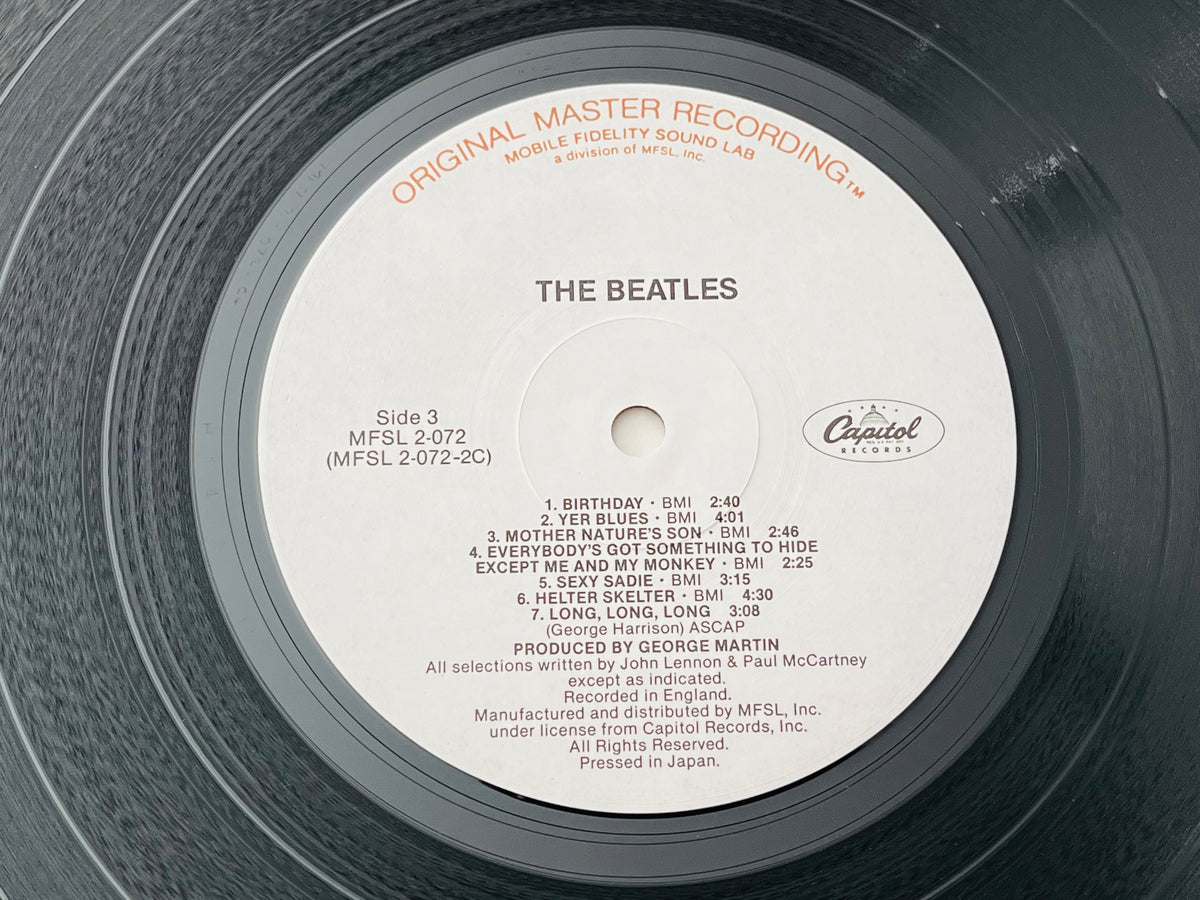 Beatles White Album 2 LP MFSL JAPAN PRESS COMPLETE! Mobile Fidelity MFSL 2-072
