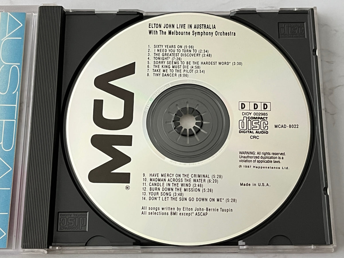 Elton John – Live In Australia With The Melbourne Symphony Orchestra (1987) [DADC PRESS]