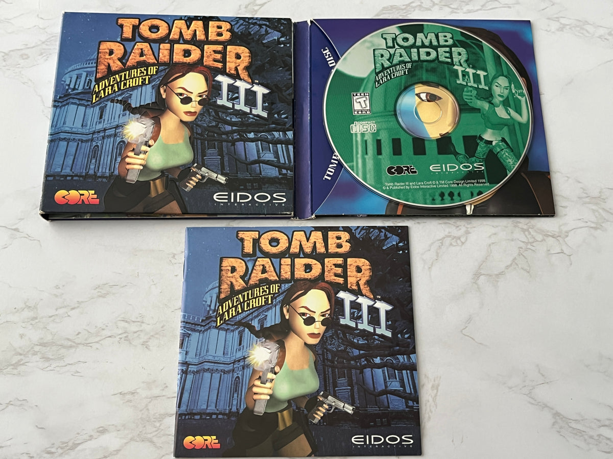 Tomb Raider III Adventures Of Lara Croft PC CD-ROM 1998 Eidos Big Box Demos Disc