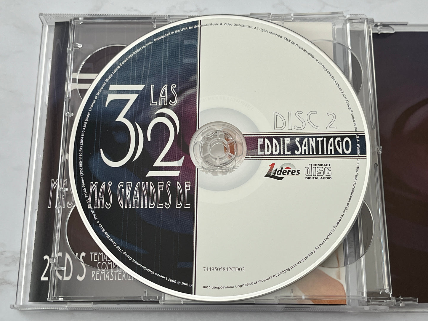 Eddie Santiago – Las 32 Más Grandes de Eddie Santiago (2-CD Set) (2004)