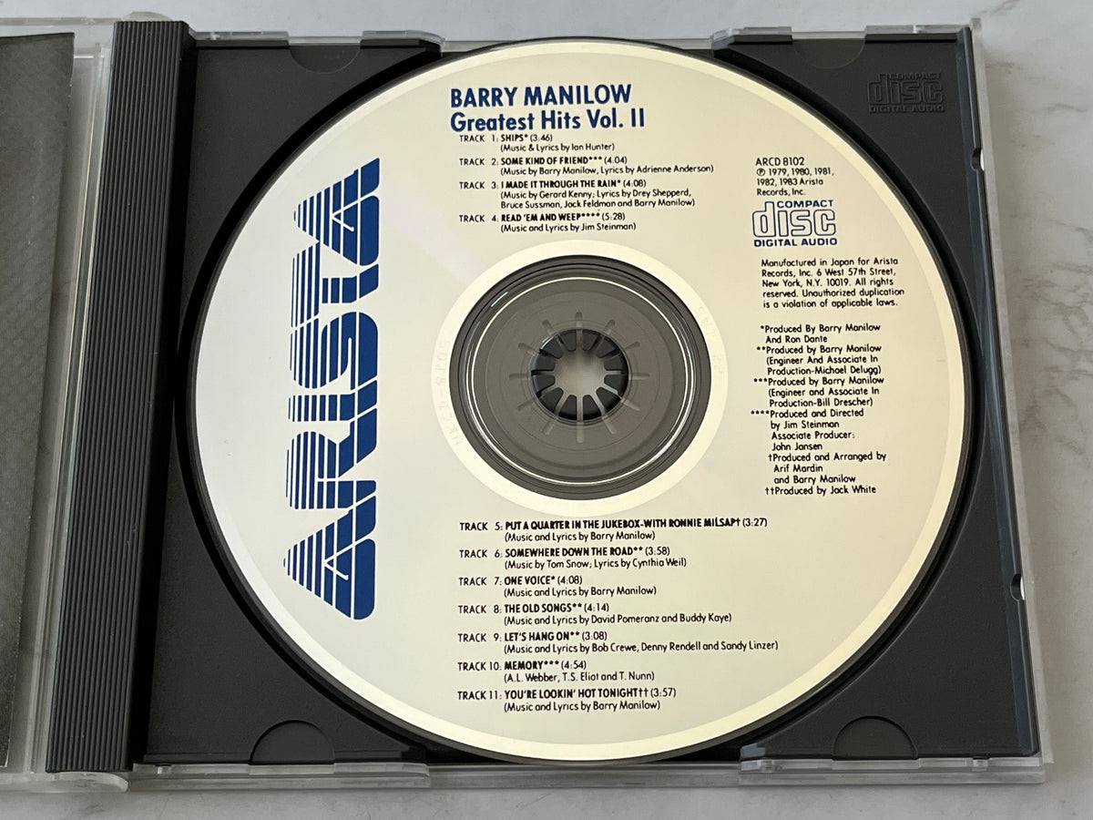 Barry Manilow – Greatest Hits Vol. II (1984) [JAPAN TARGET ERA]