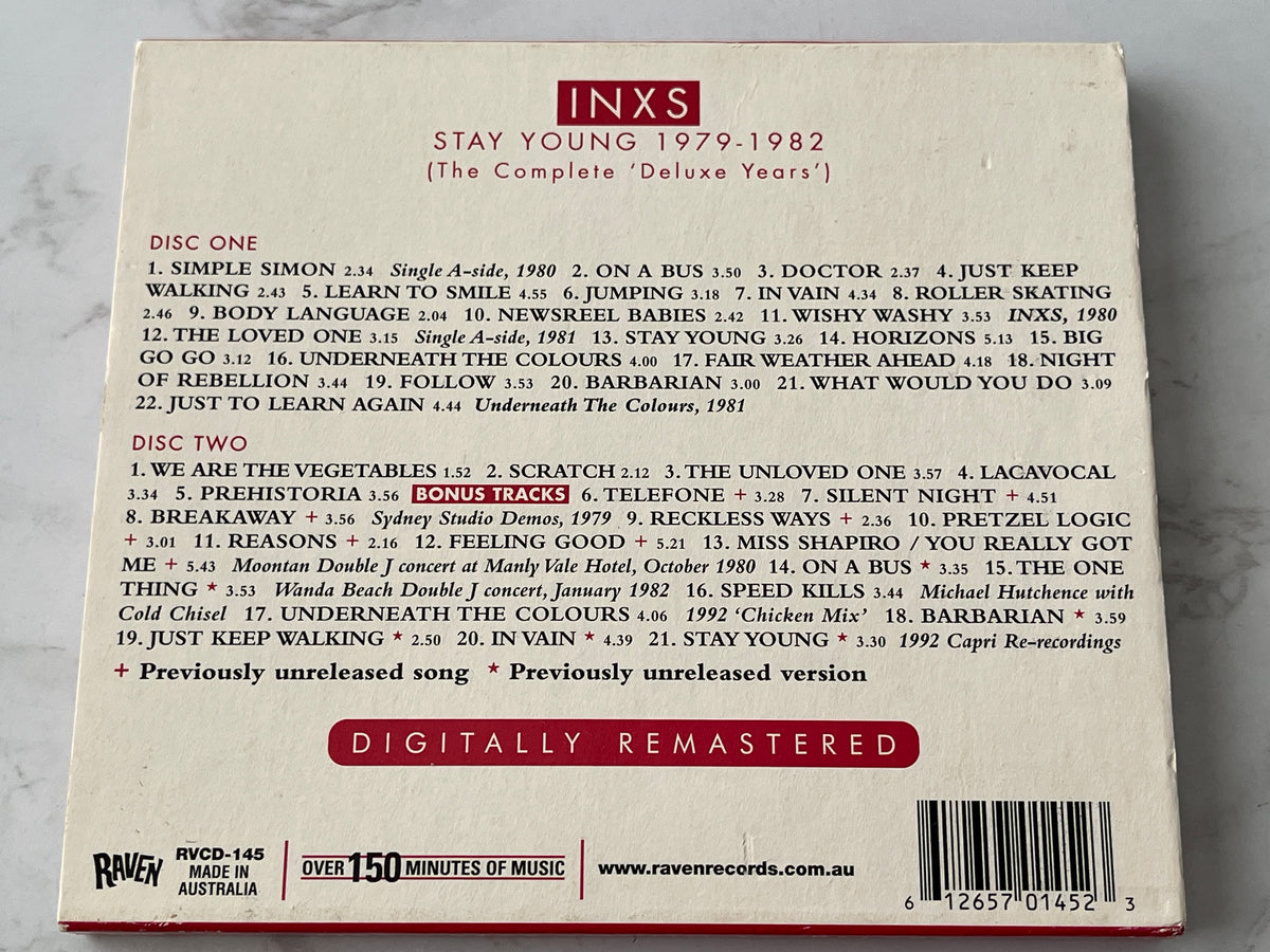 INXS – Stay Young 1979-1982 (The Complete 'Deluxe Years') (2-CD Set) (2002) [AUSTRALIA PRESS]