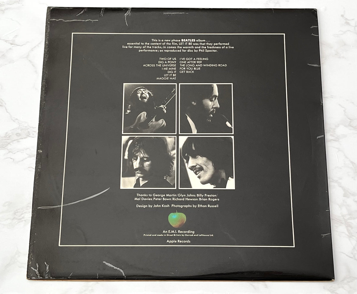 Beatles Let It Be LP ORIGINAL 1978 UK WHITE VINYL Apple PCS 7096 Matrix YEX-773