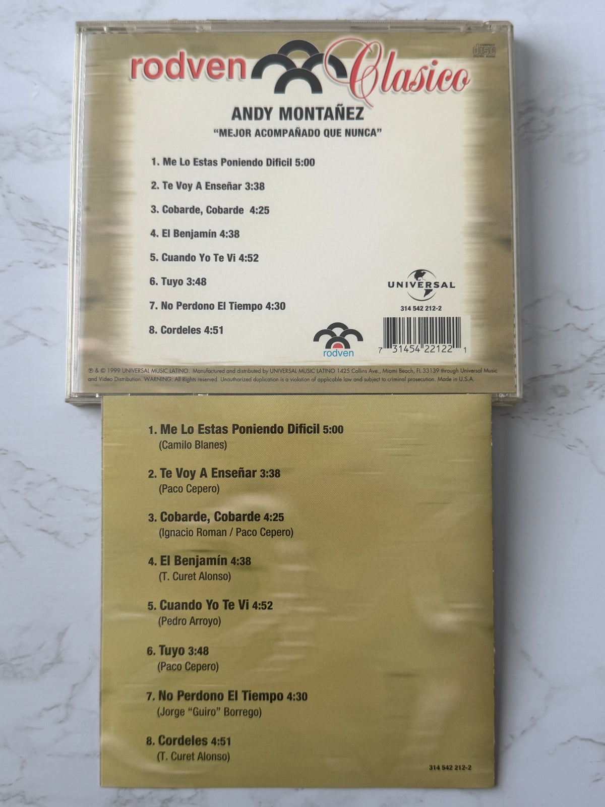 Andy Montañez – Mejor Acompanado Que Nunca (1999)