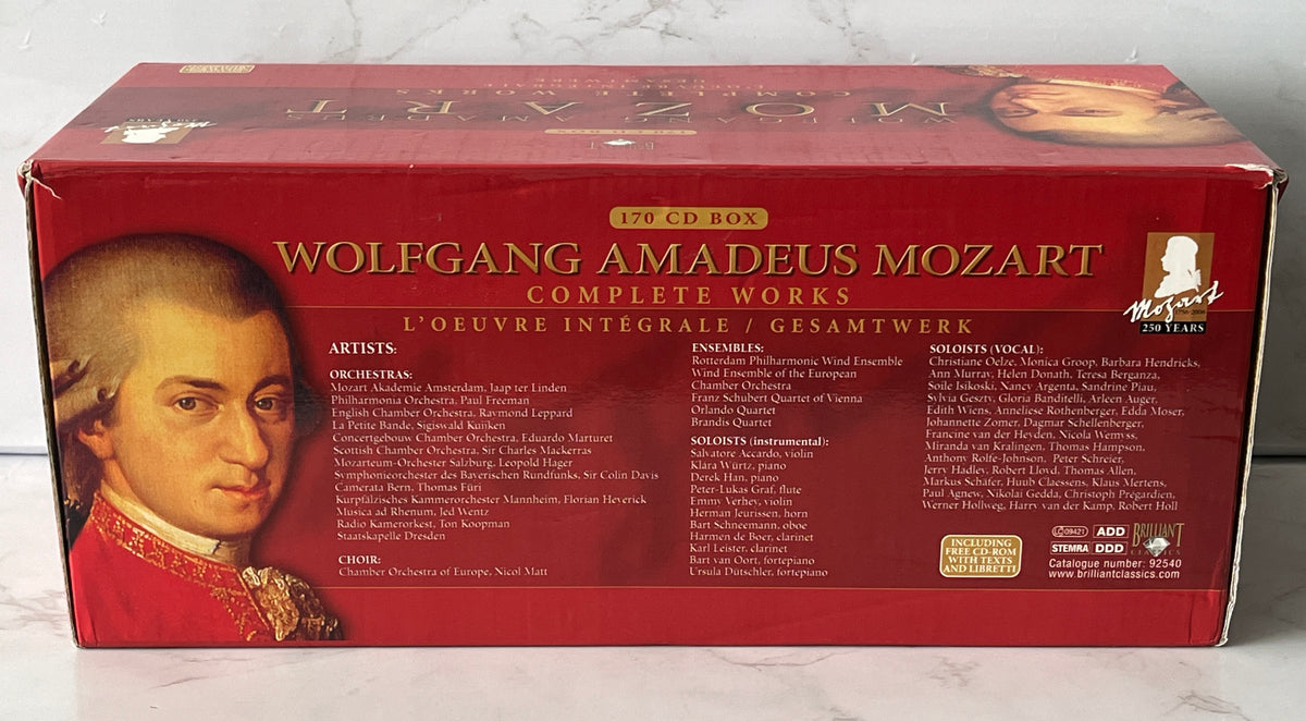 Wolfgang Amadeus Mozart – Complete Works (170-CD Box Set) (2006)