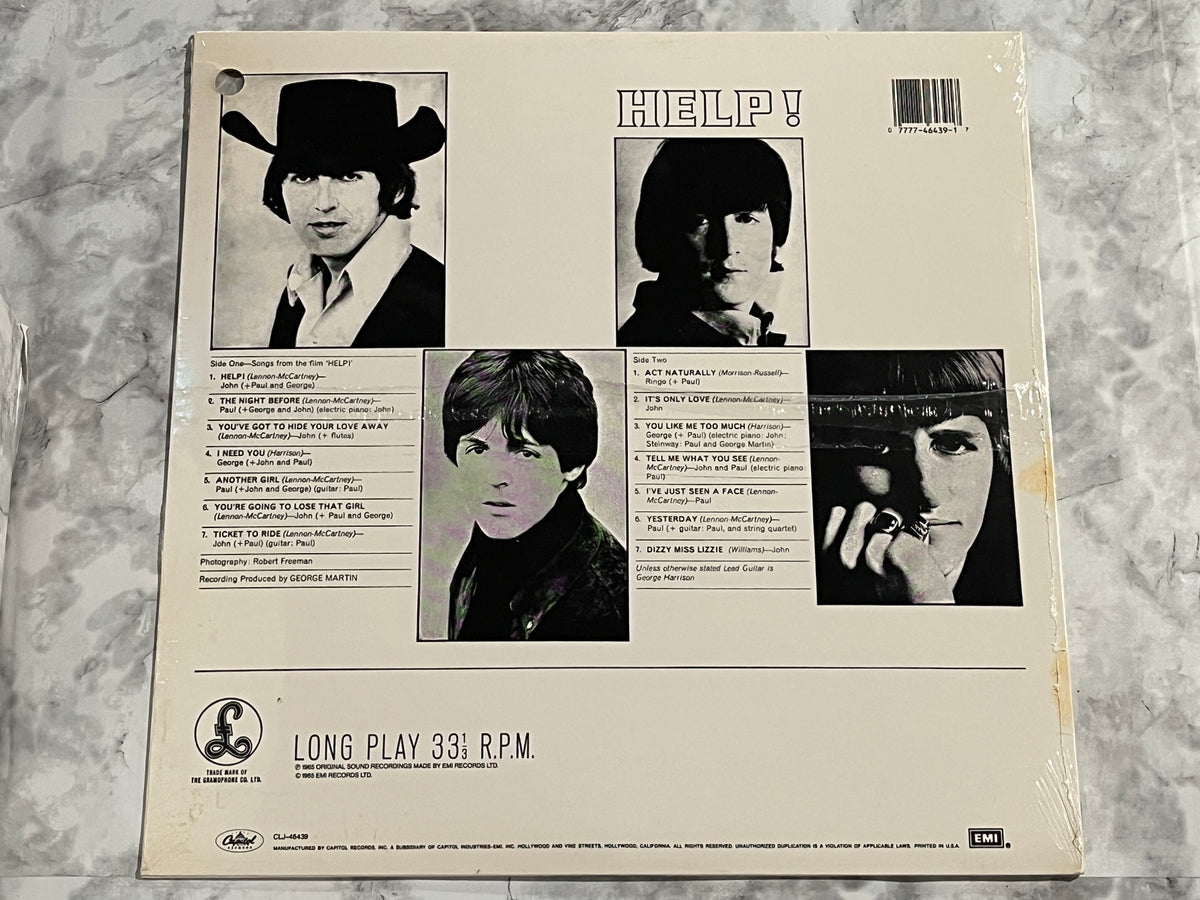 The Beatles Help! LP SEALED! w/Hype Sticker Capitol CLJ-46439 PROMO PUNCHED HOLE