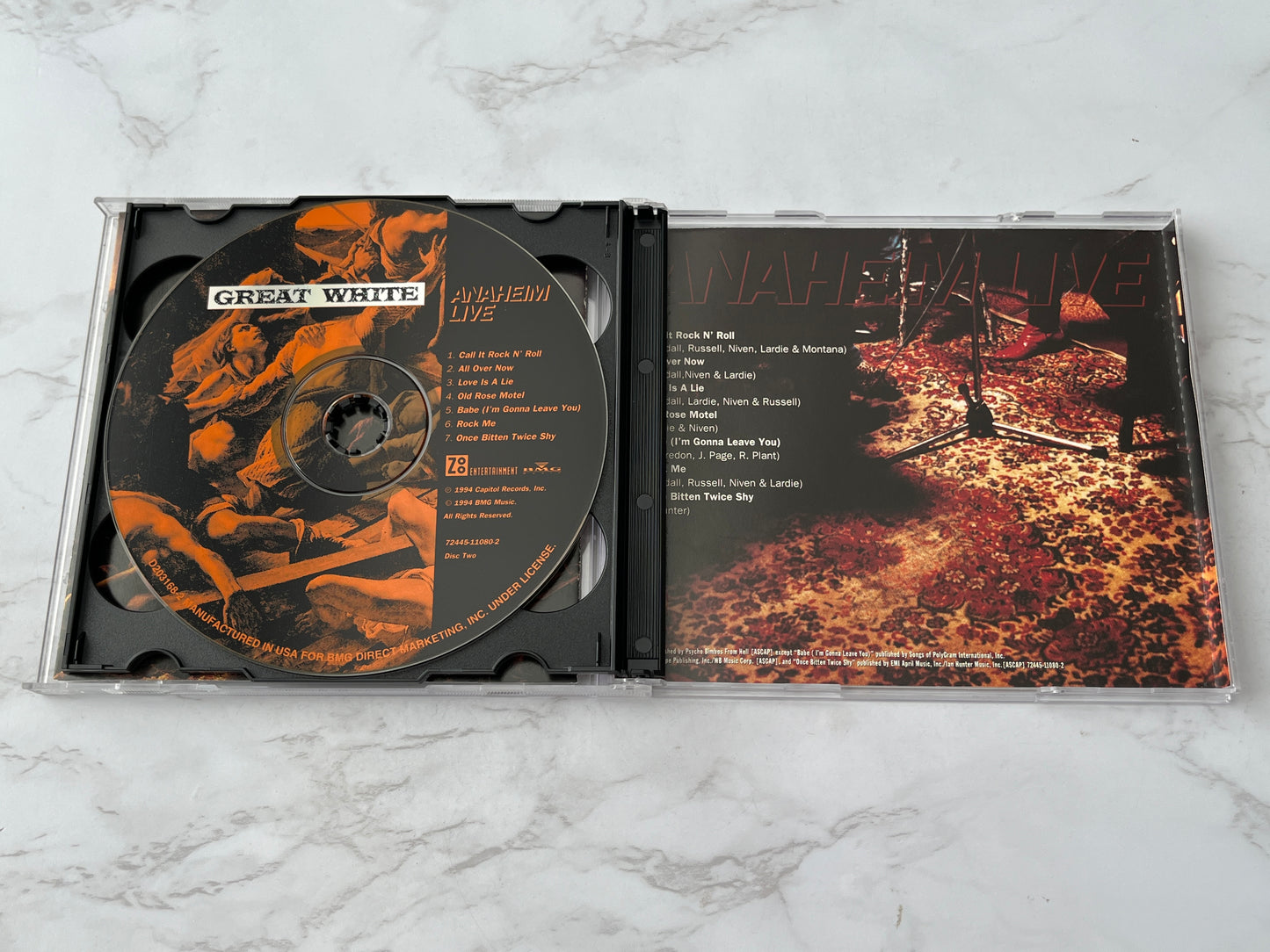 Great White – Sail Away / Anaheim Live (2-CD Set) (1994)