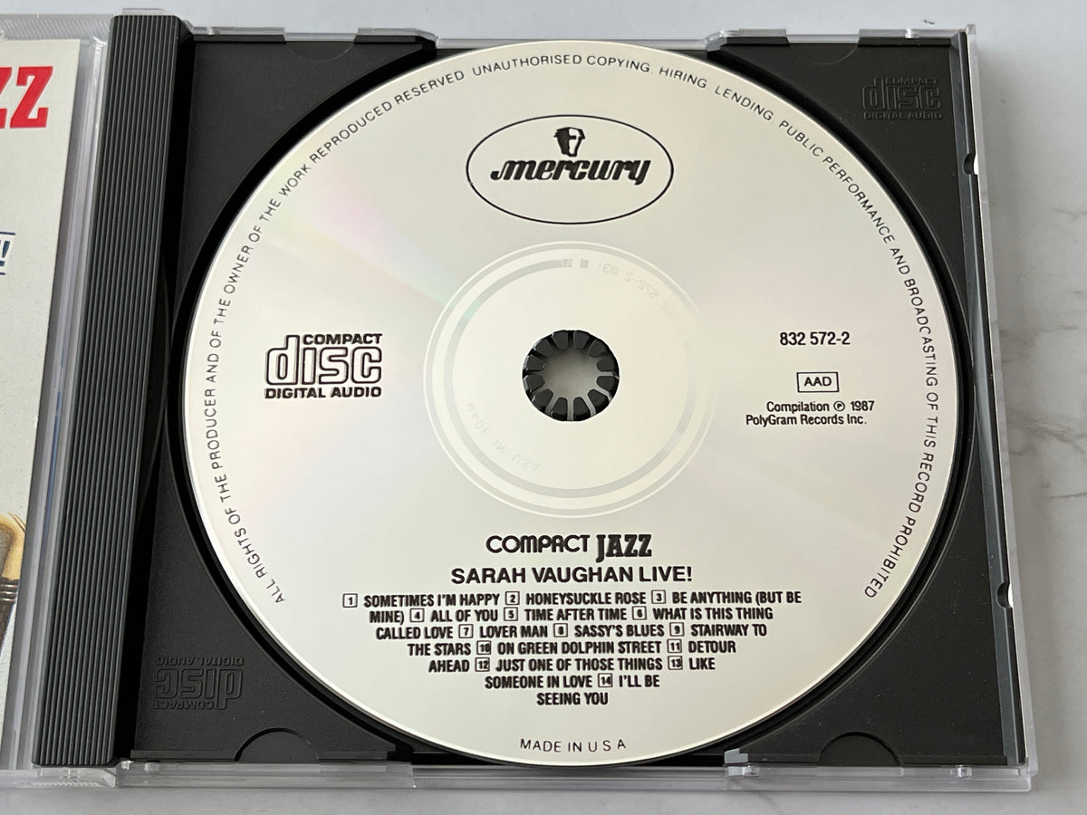 Sarah Vaughan – Compact Jazz: Sarah Vaughan Live! (1987)