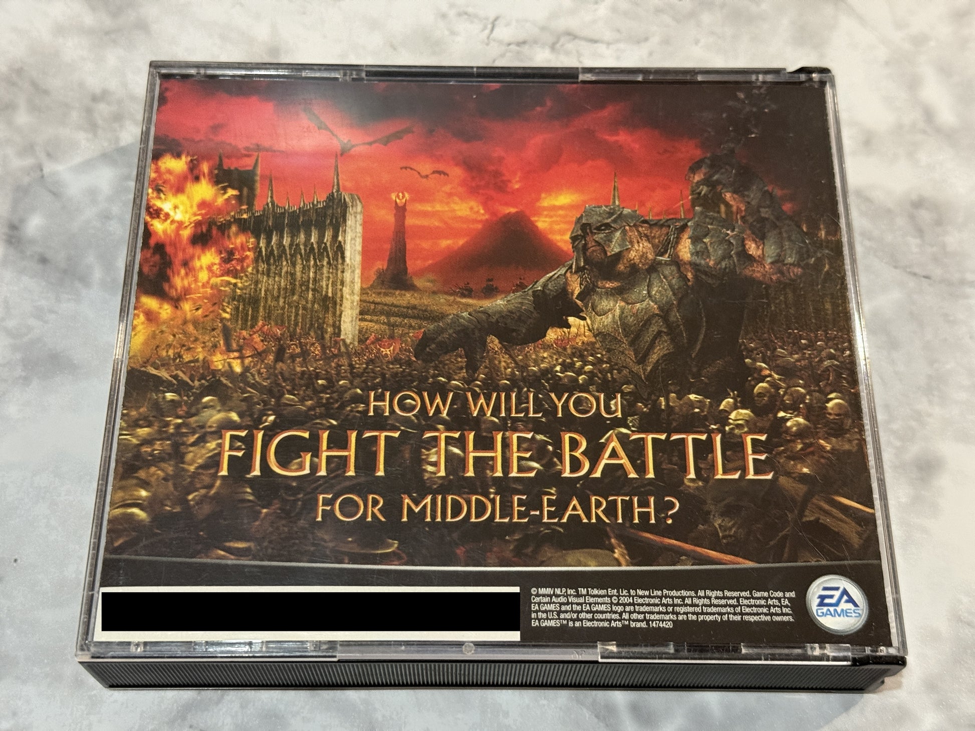 Lord Of The Rings Battle For Middle-Earth PC 4 Disc Set 2004 EA Games CIB