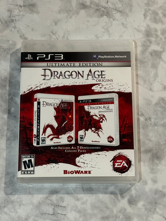 Dragon Age Origins Ultimate Edition PS3 BioWare EA All 7 DLC Packs On Disc