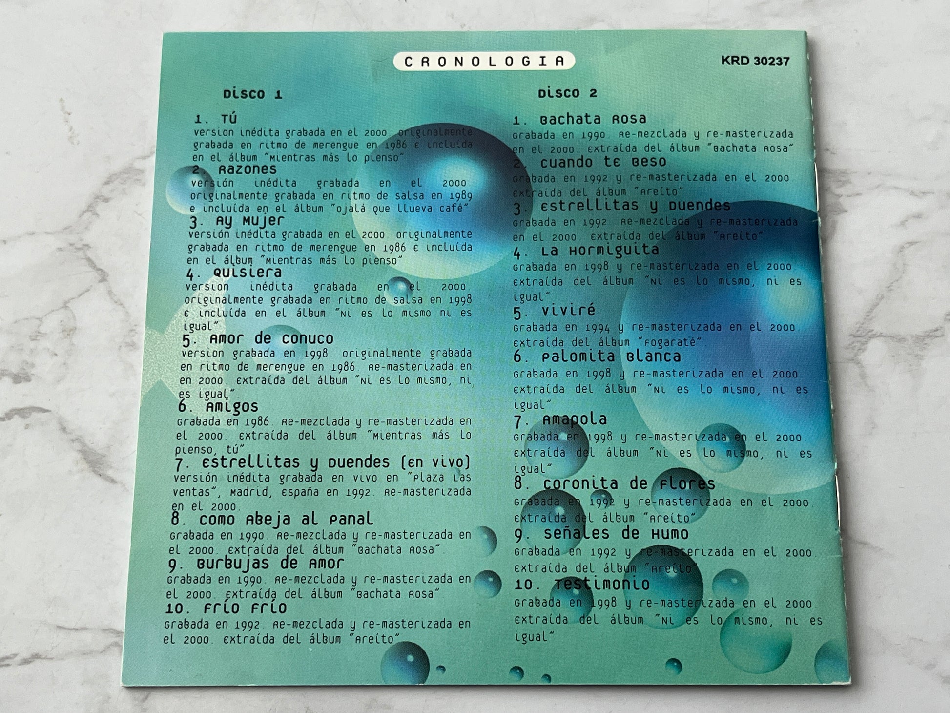 Juan Luis Guerra 440 – Colección Romántica (2 (2000)