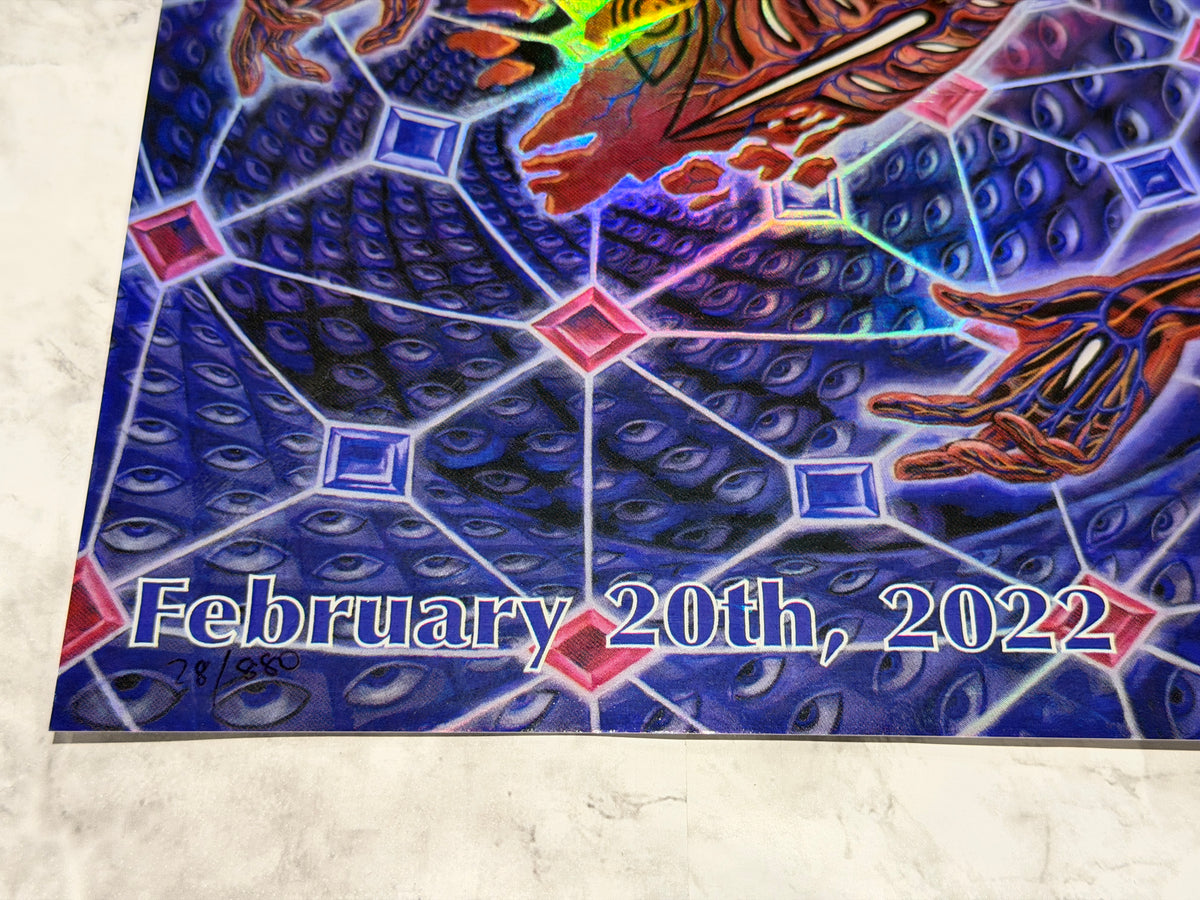 TOOL Concert Poster Philadelphia PA 2/20/2022 Alex Grey Foil Low Number 28/880