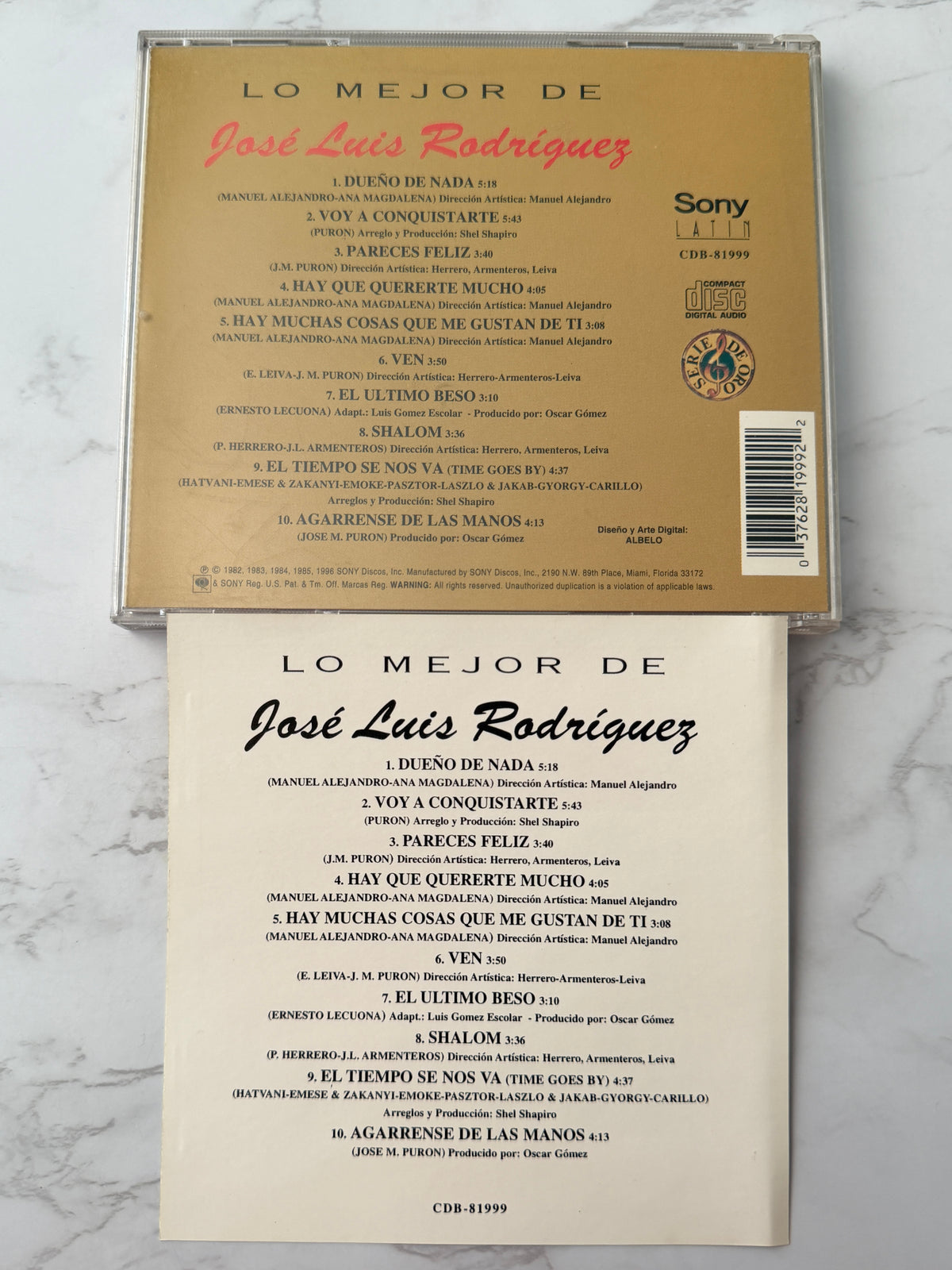 Jose Luis Rodríguez – Lo Mejor De José Luis Rodríguez — Serie De Oro (1998)